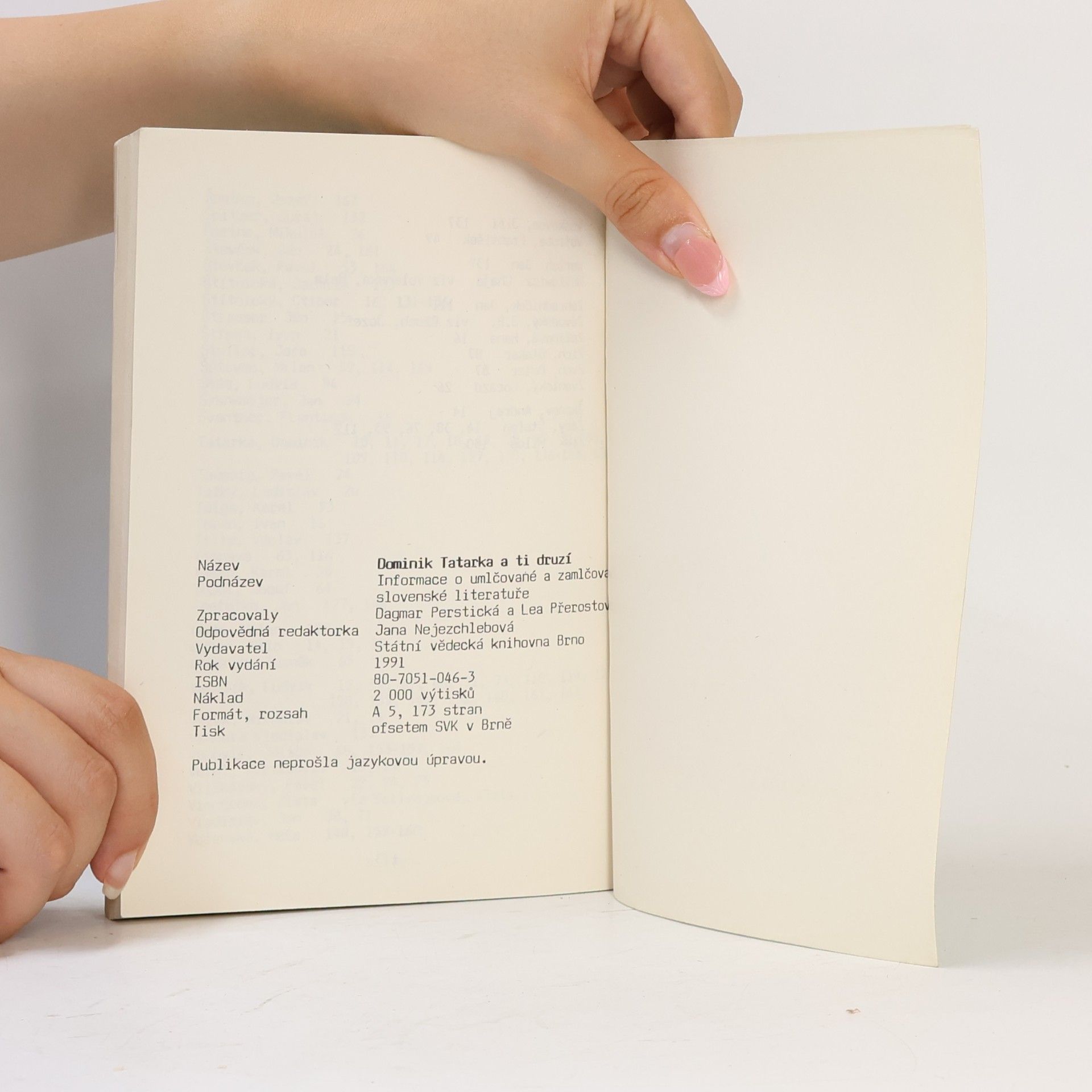 Dagmar Perstická Dominik Tatarka a ti druzí: Informace o umlčované a zamlčované slovenské literatuře