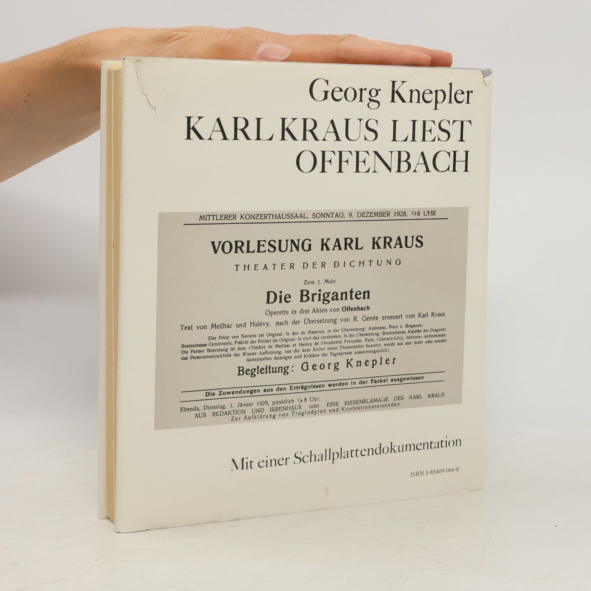 Georg Knepler Karl Kraus liest Offenbach