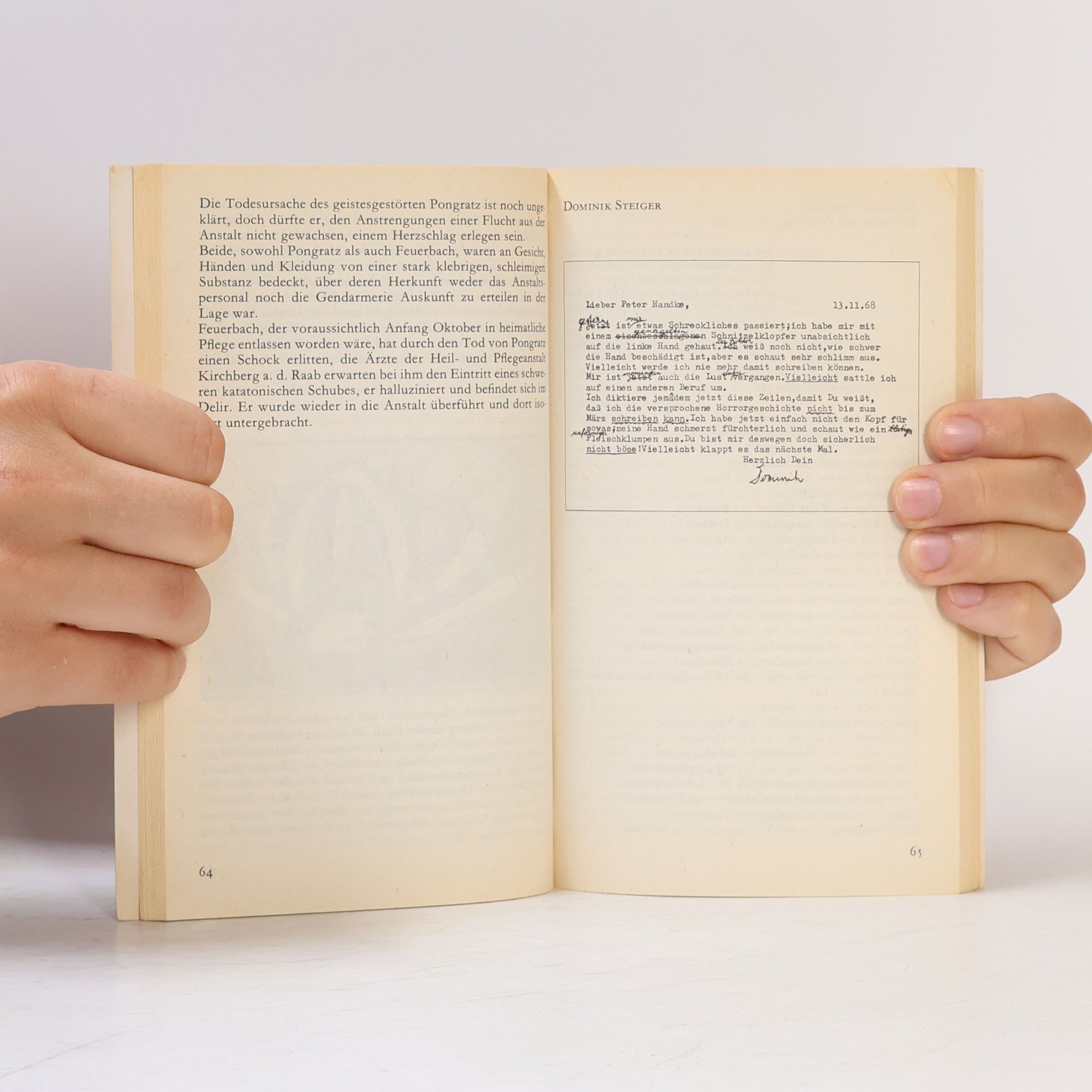 Peter Handke Der gewöhnliche Schrecken
