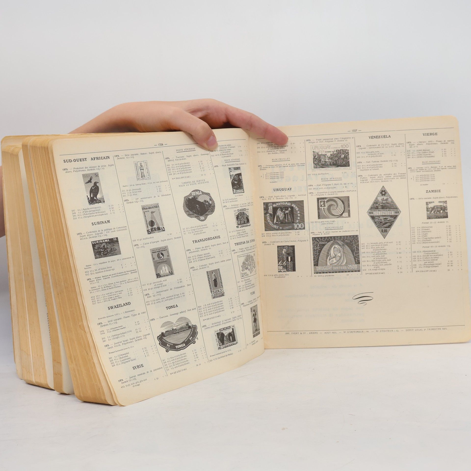 Yvert & Tellier Catalogue Yvert et Tellier 1976 Tome 3 : Timbres d'Outre-mer