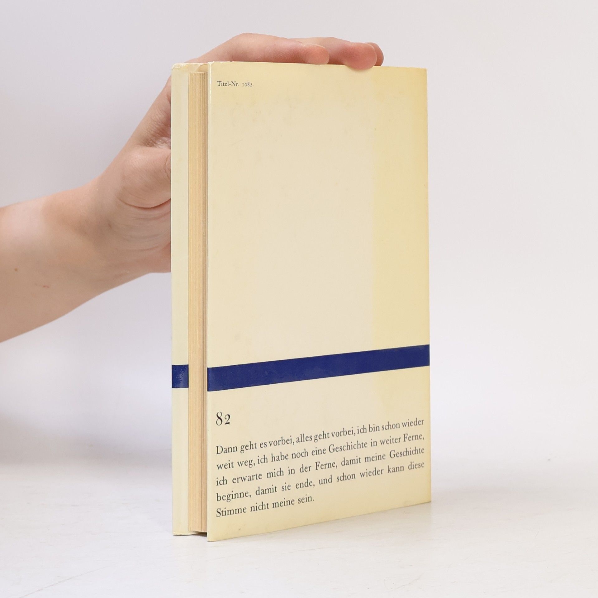Samuel Beckett Erzählungen und Texte um Nichts