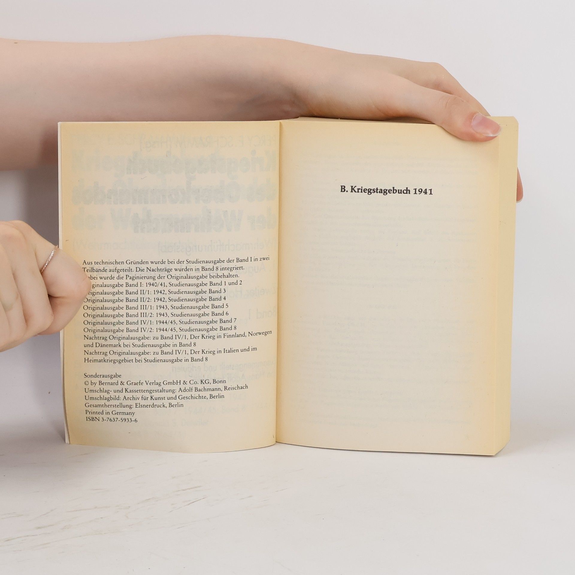 Percy Ernst Schramm Kriegstagebuch des Oberkommandos der Wehrmacht 1940-1941. Teilband 2. 2