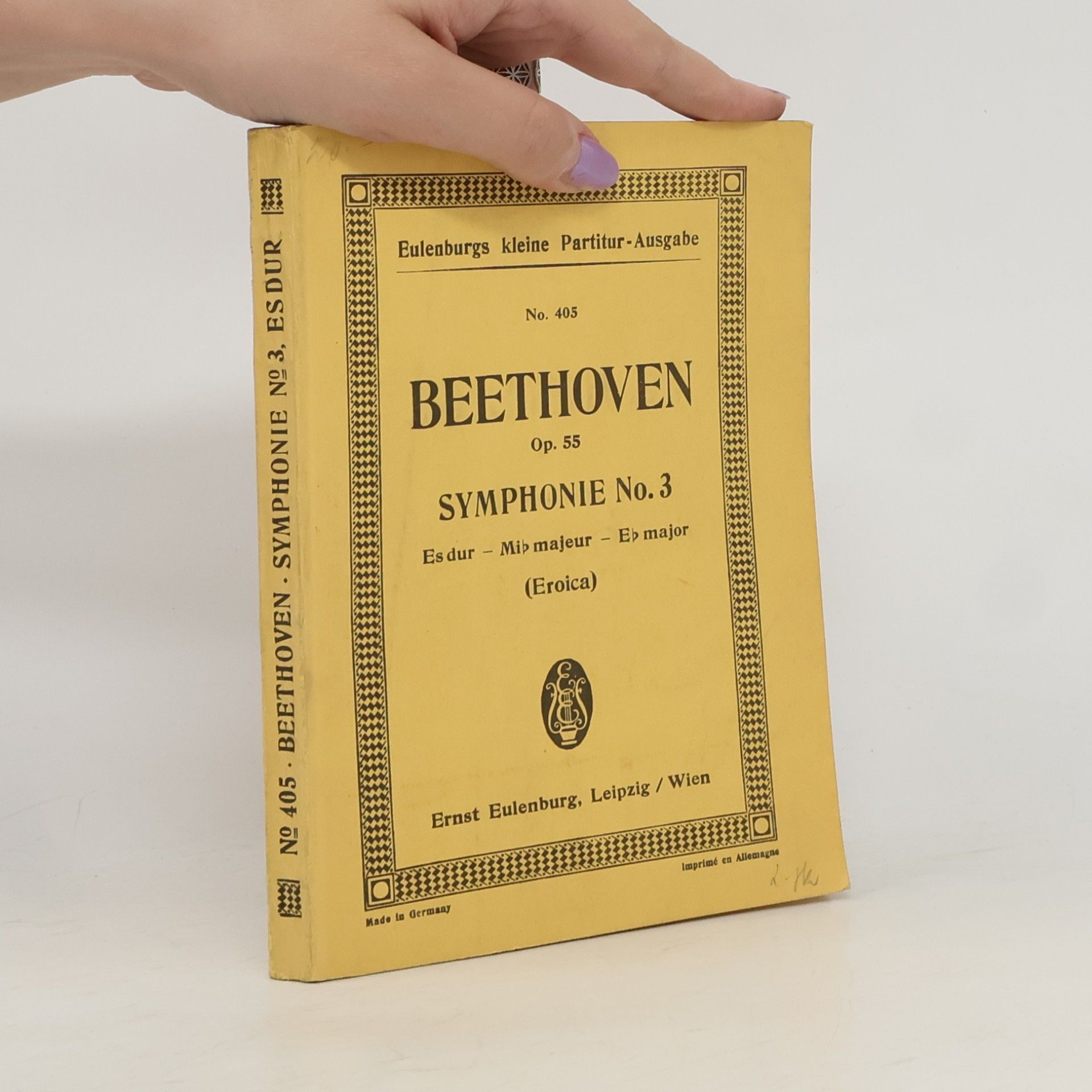 Ludwig van Beethoven Eulenburgs kleine Partitur-Ausgabe No. 405. Beethoven Op.55.