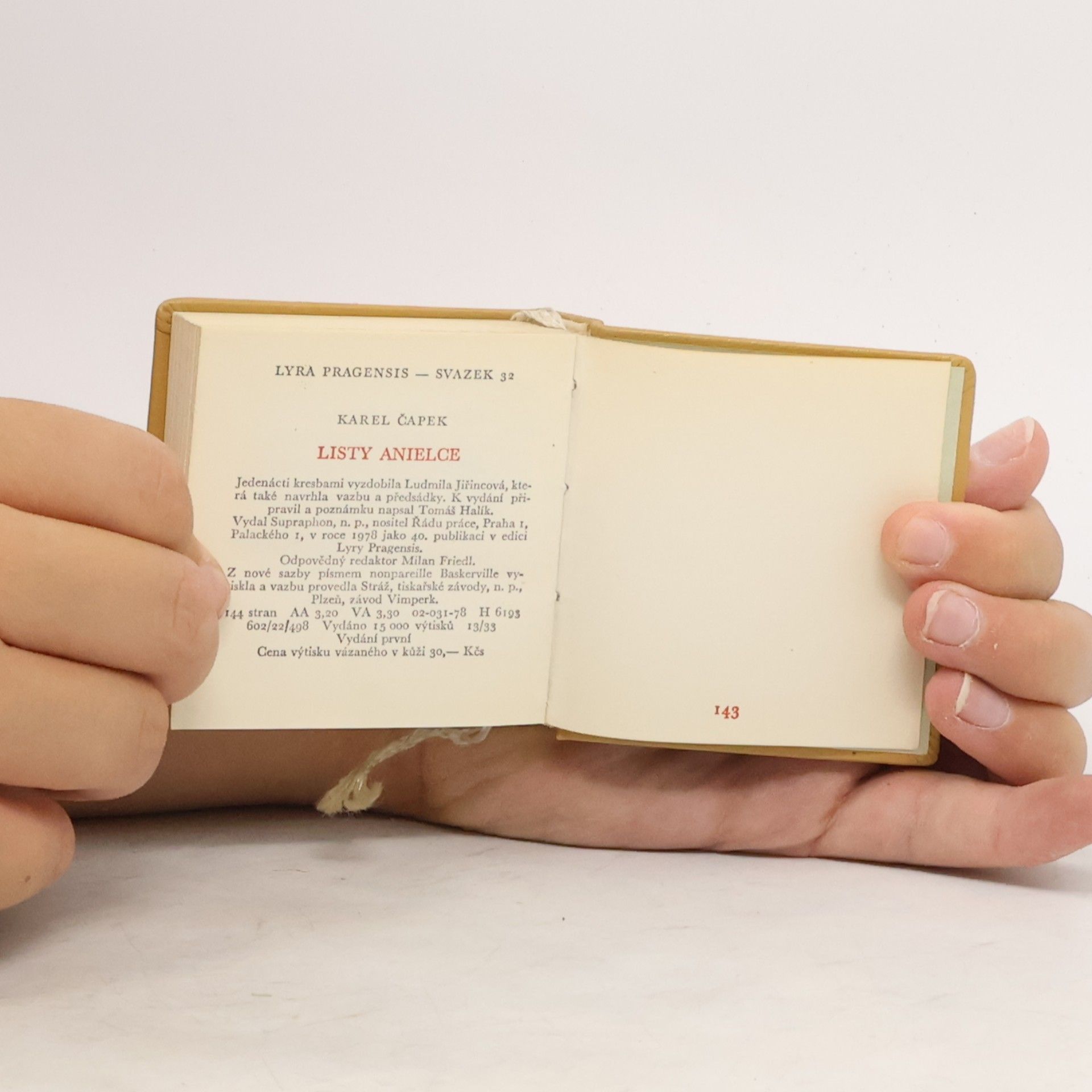 Karel Čapek Listy Anielce