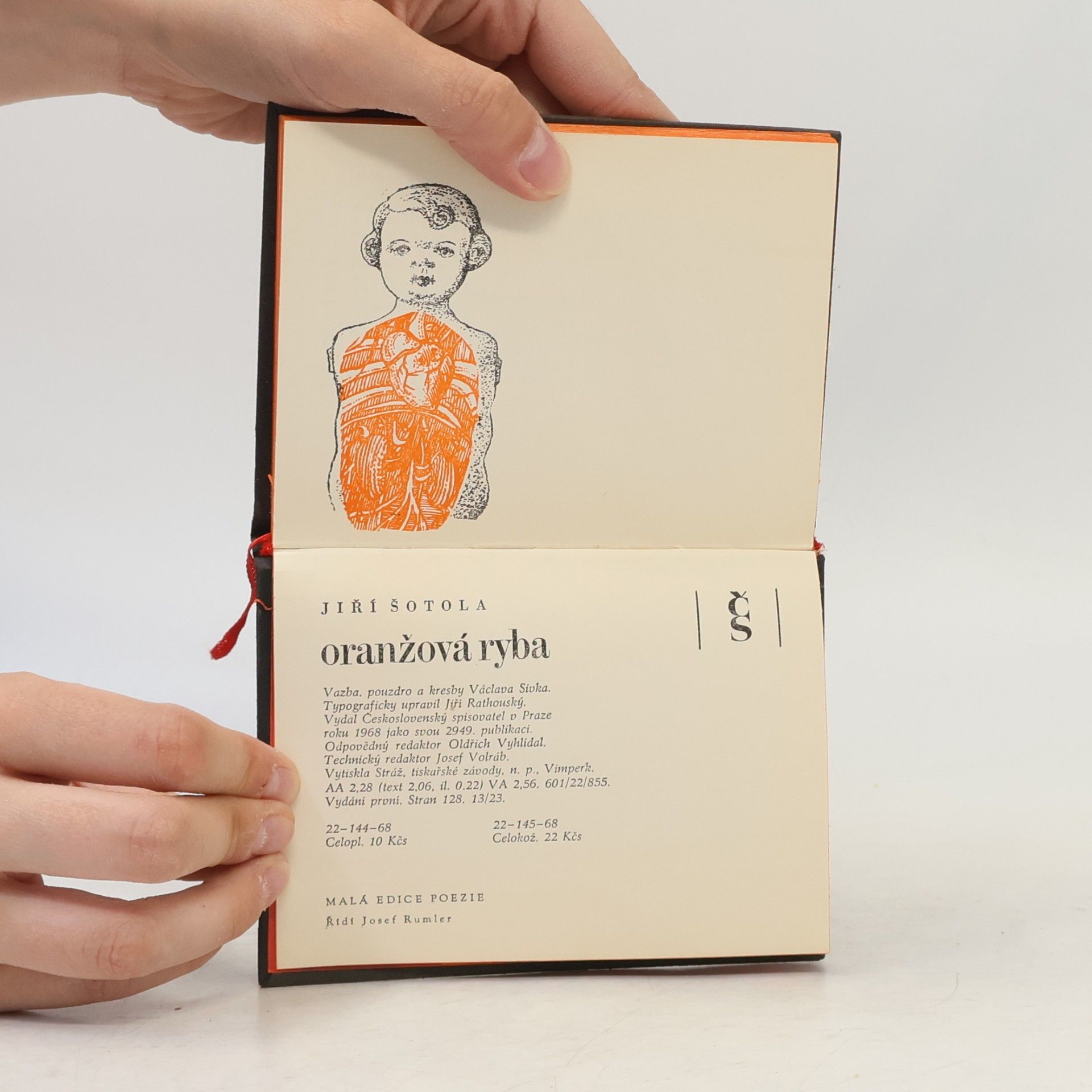 Jiří Šotola Oranžová ryba. Výbor z milostné poezie