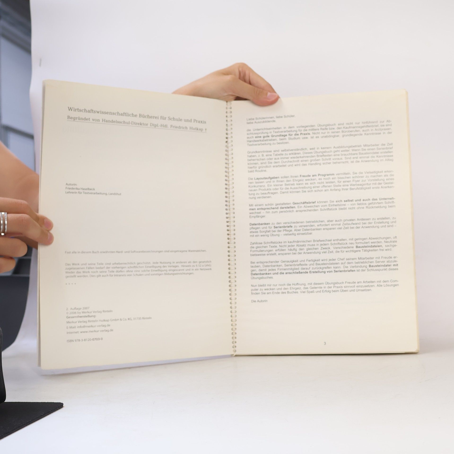 Friederika Haselbeck Übungen zur Abschlussprüfung im Fach Textverarbeitung an Wirtschaftsschulen sowie zur Kaufmannsgehilfenprüfung im Fach Textverarbeitung an kaufm. Berufsschulen