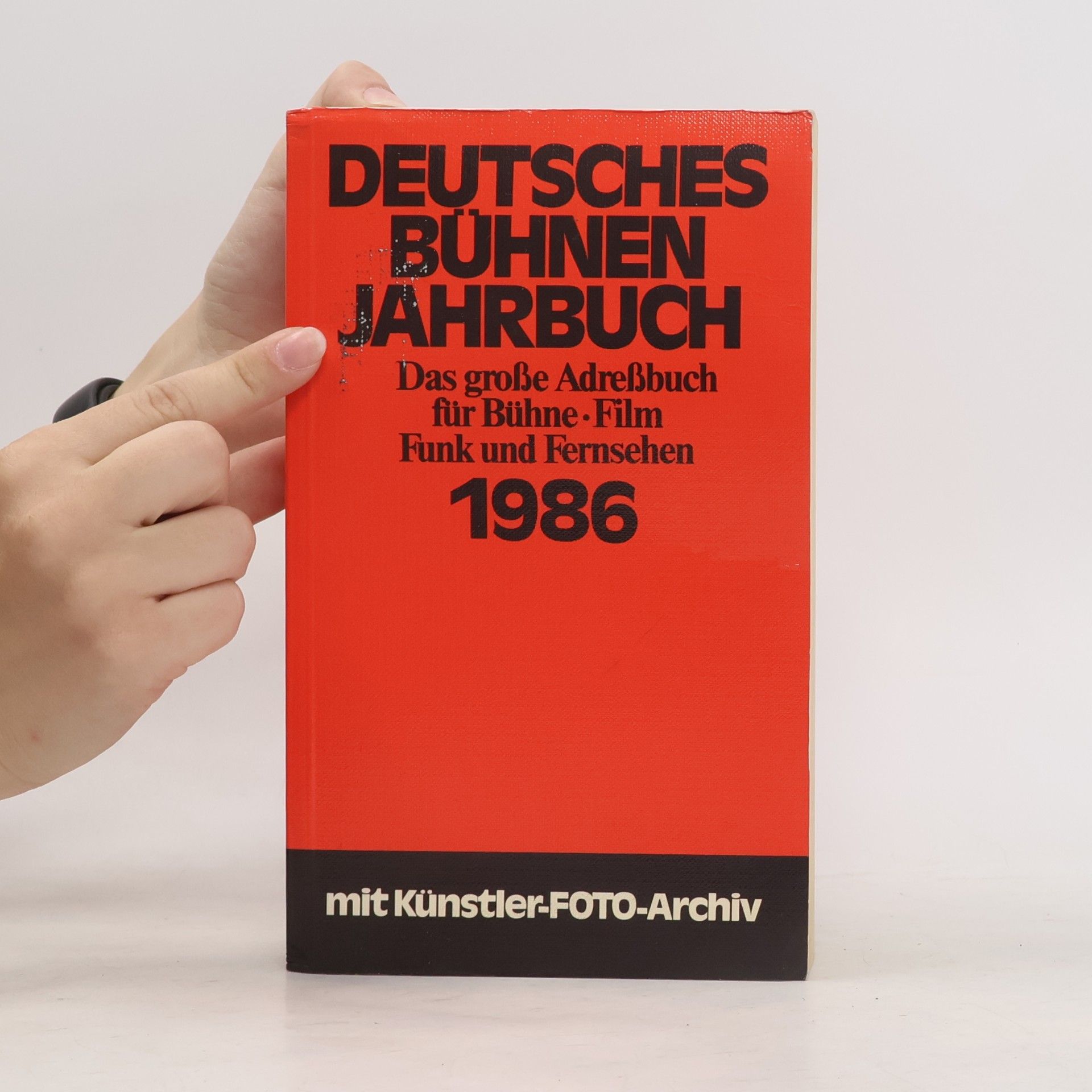 kolektiv Deutsches Bühnen Jahrbuch 1986