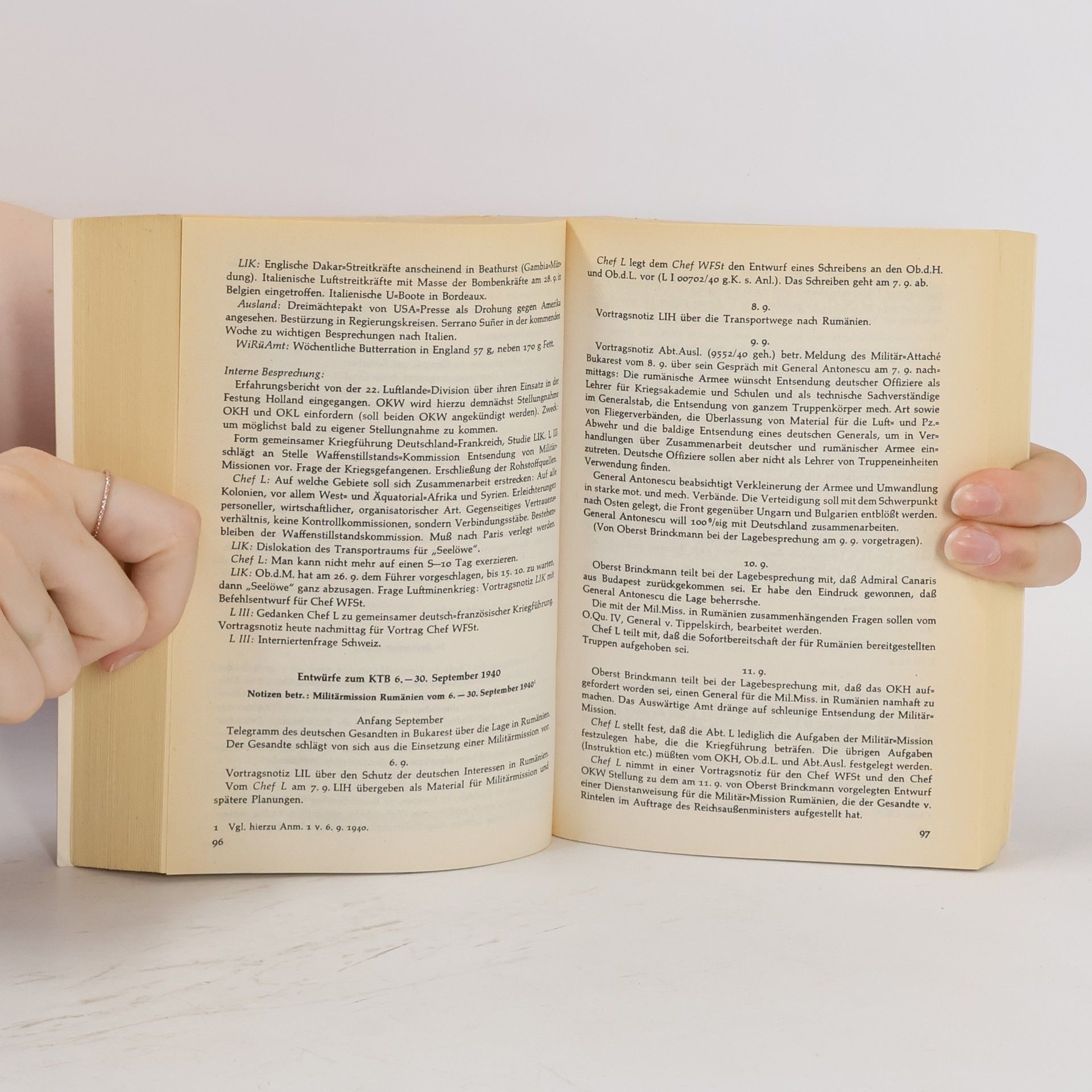 Percy Ernst Schramm Kriegstagebuch des Oberkommandos der Wehrmacht 1940-1941. Teilband 1. 1