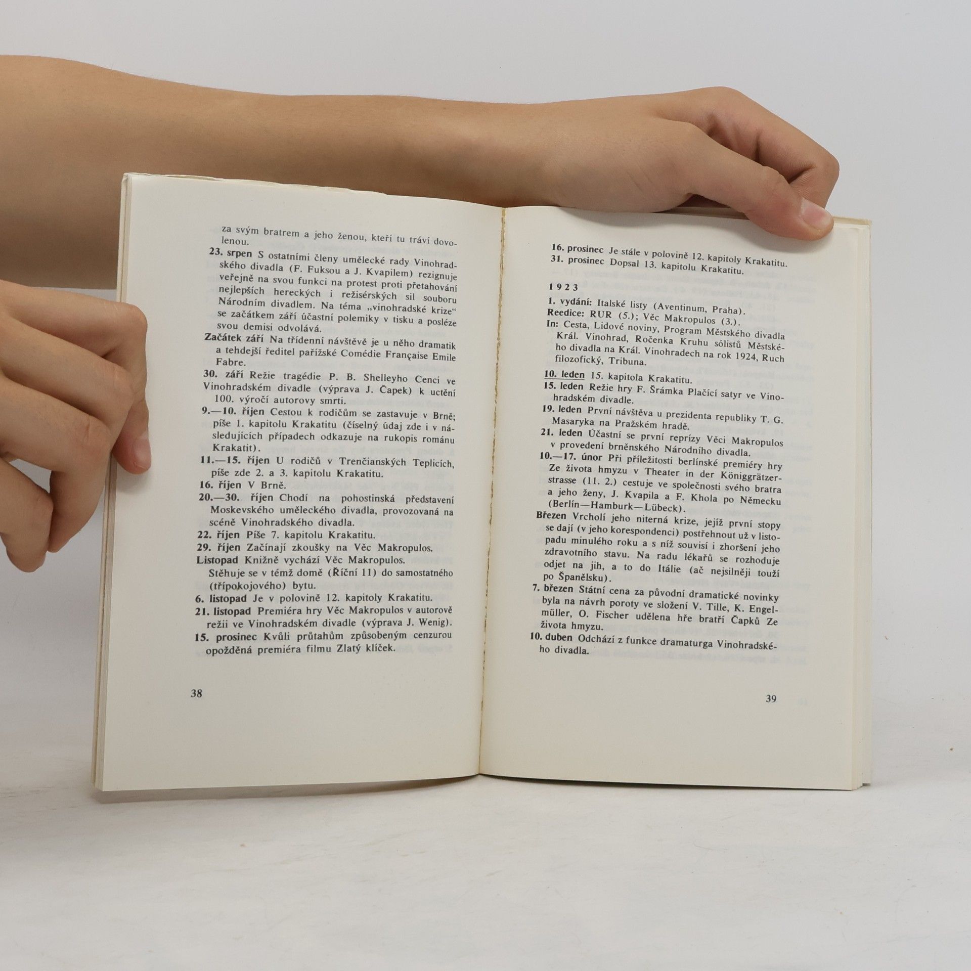 Miroslav Halík Karel Čapek. Život a dílo v datech