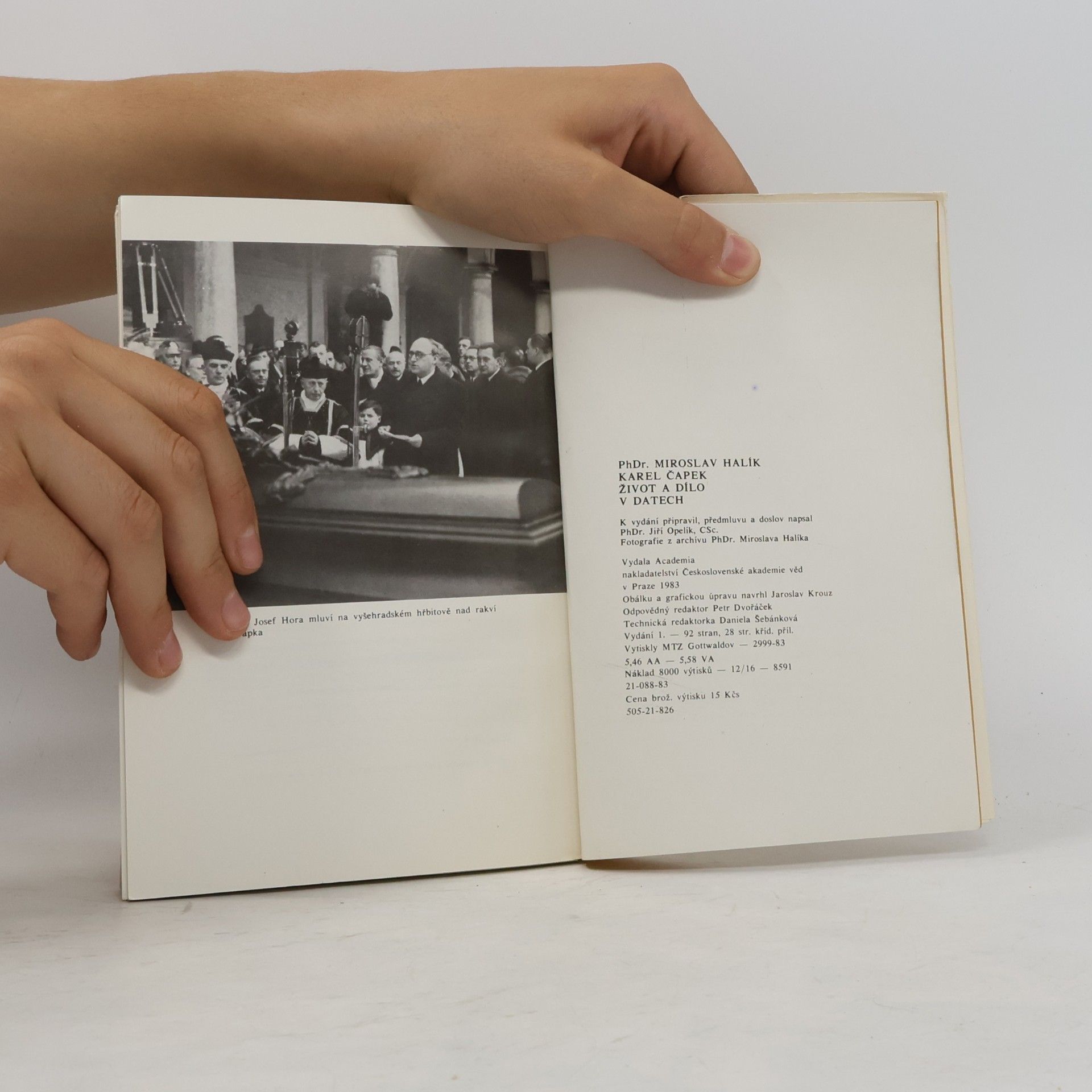 Miroslav Halík Karel Čapek. Život a dílo v datech