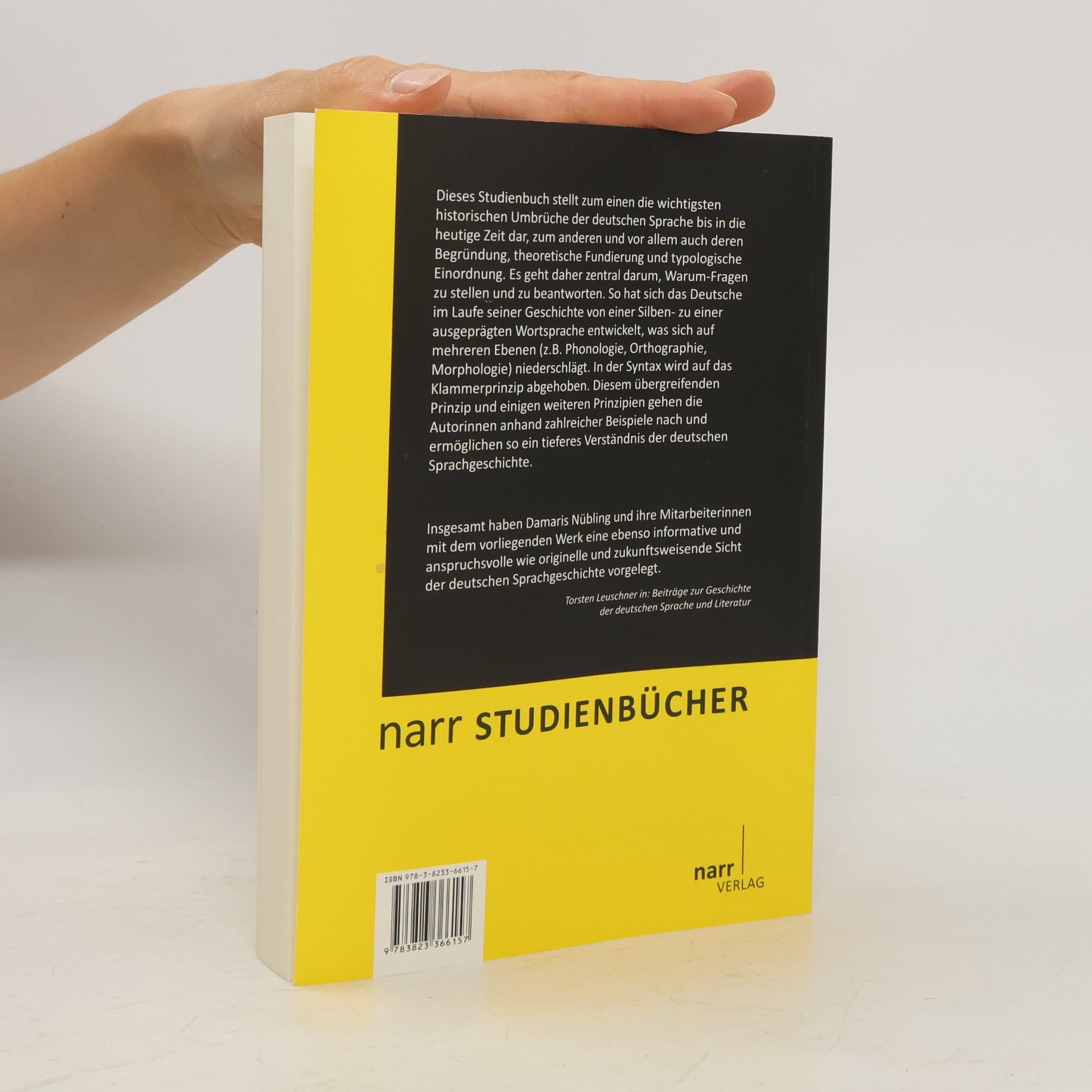 Damaris Nübling Historische Sprachwissenschaft des Deutschen