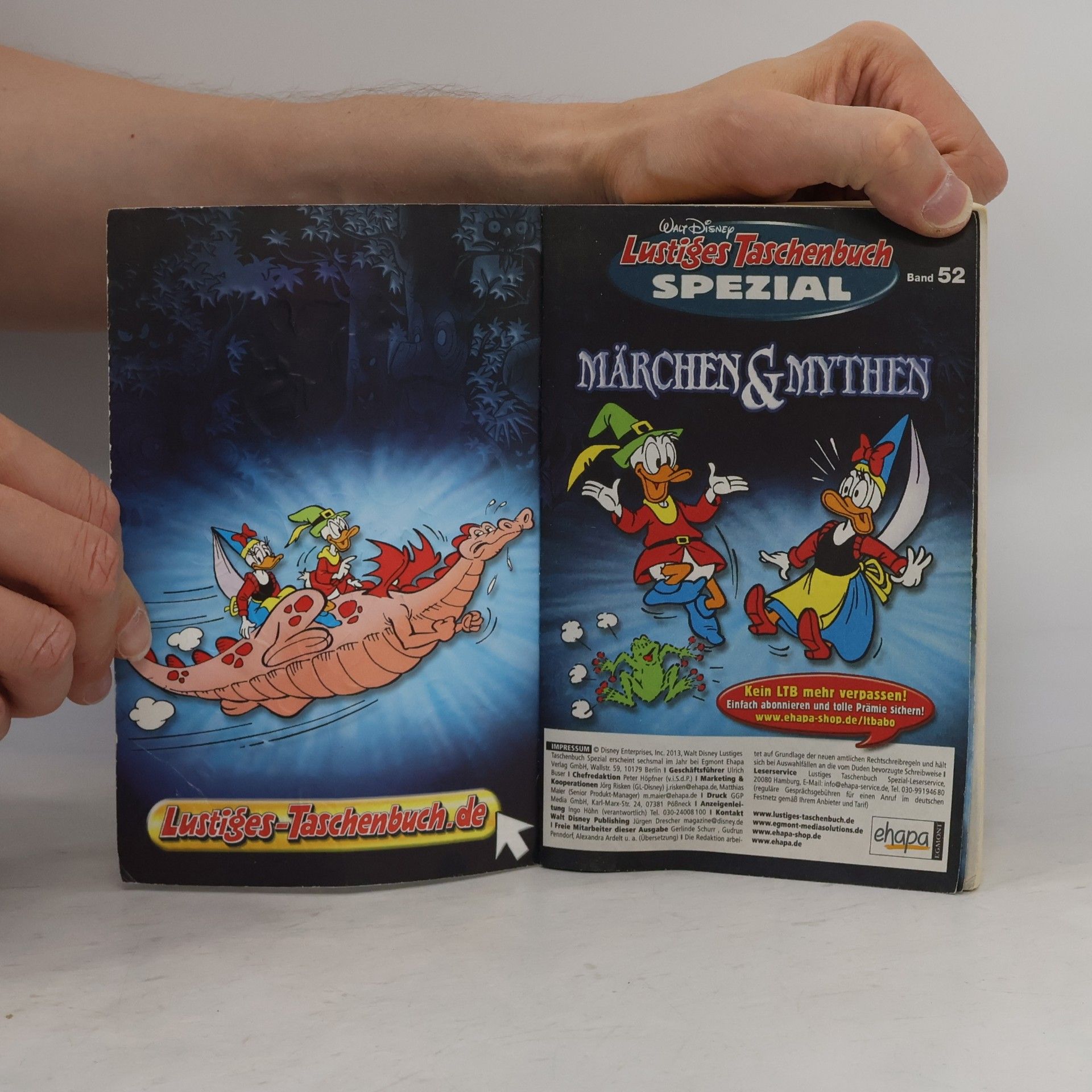 Walt Disney Lustiges Taschenbuch Spezial 52. Marchen und Mythen