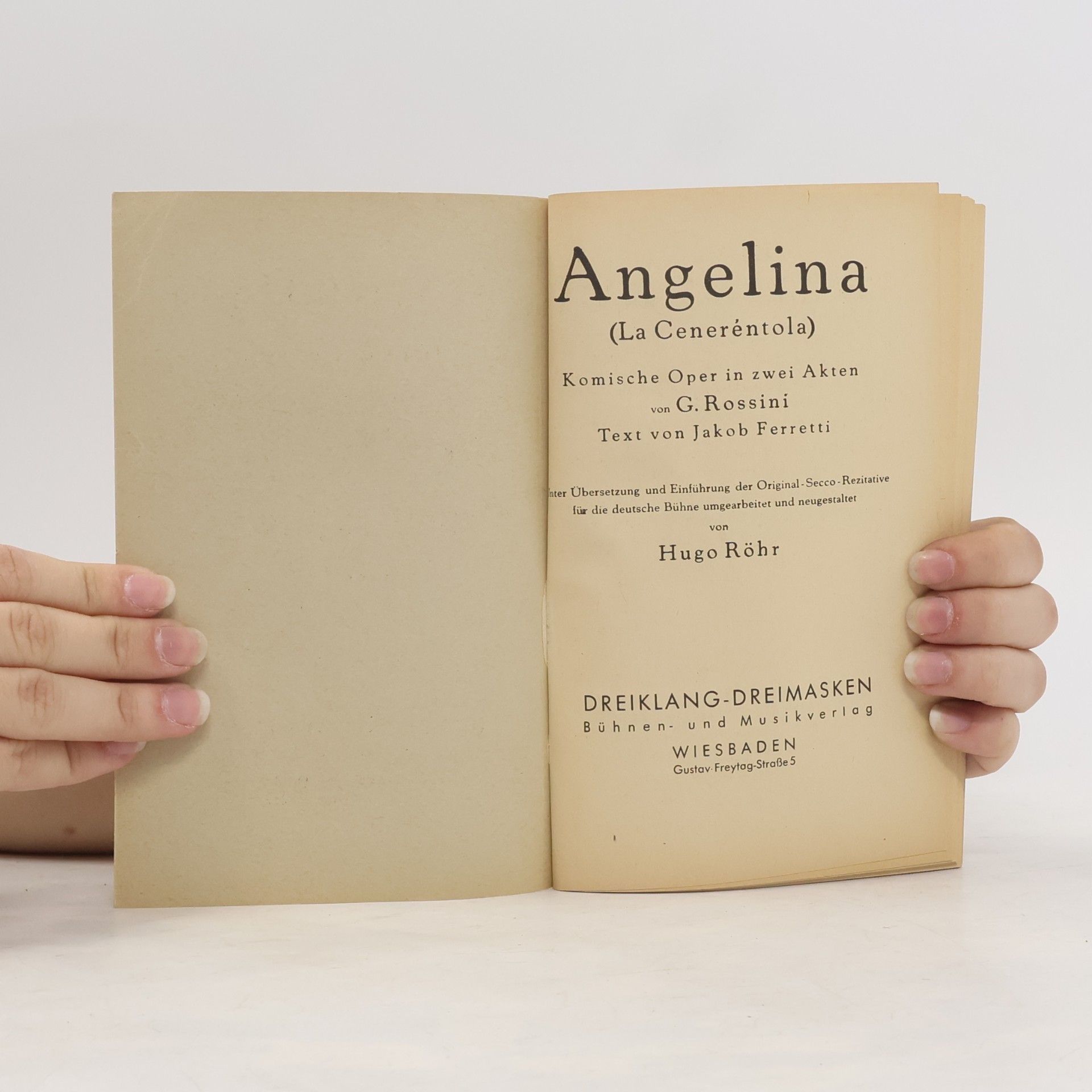 Gioachino Rossini Angelina (La Ceneréntola)