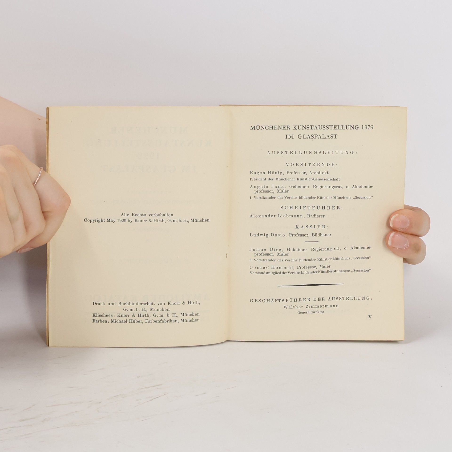 kolektiv Kunstausstelung Menschen 1929 Glaspalast