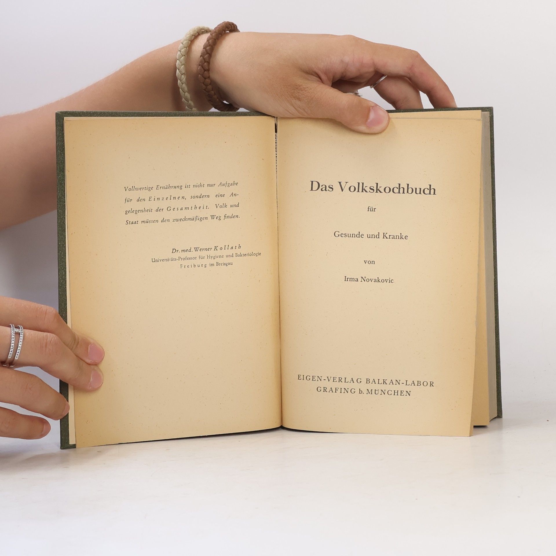 J. Novakovic Das Volkskochbuch für Gesunde und Kranke