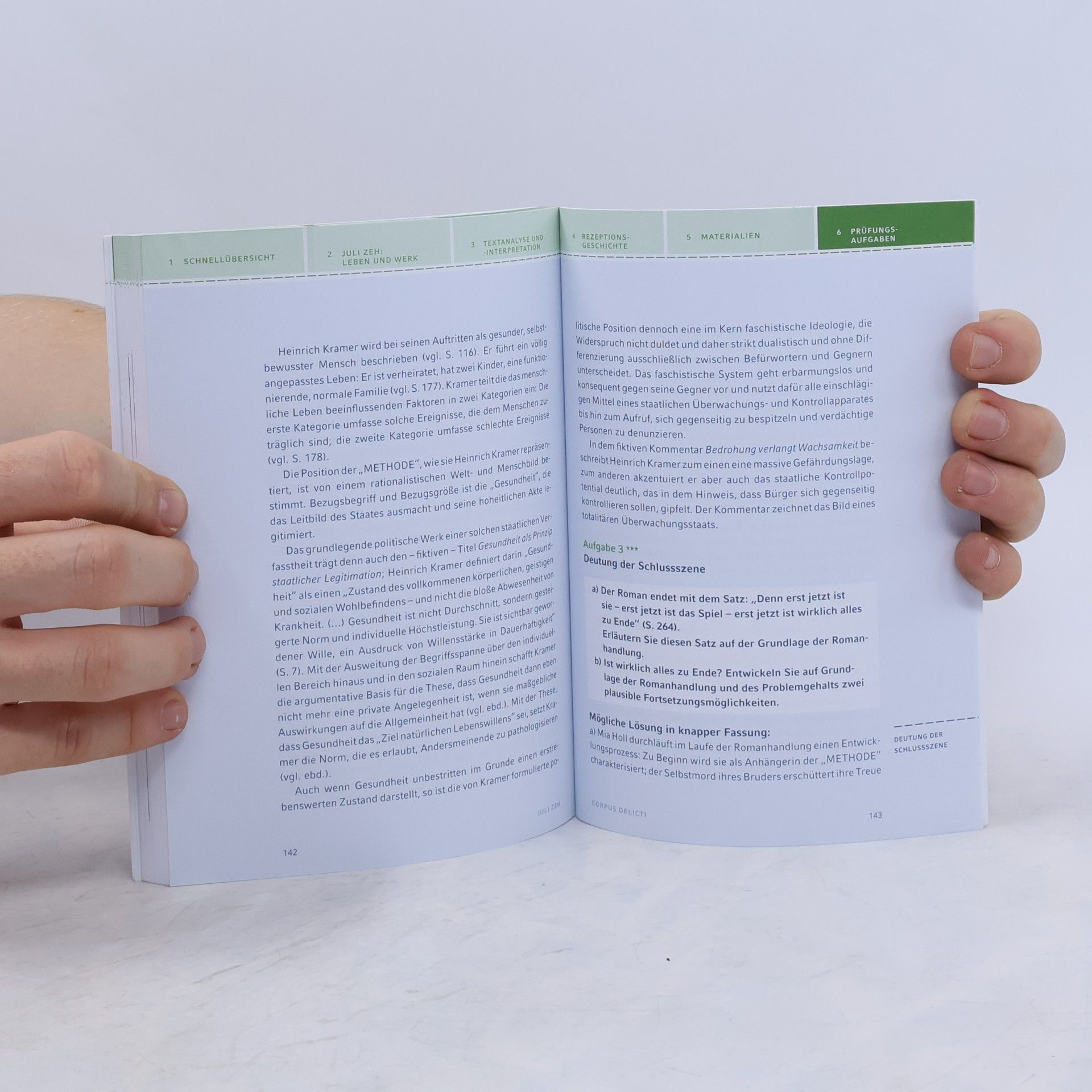 Thomas Möbius Textanalyse und Interpretation zu Juli Zeh, Corpus delicti, ein Prozess