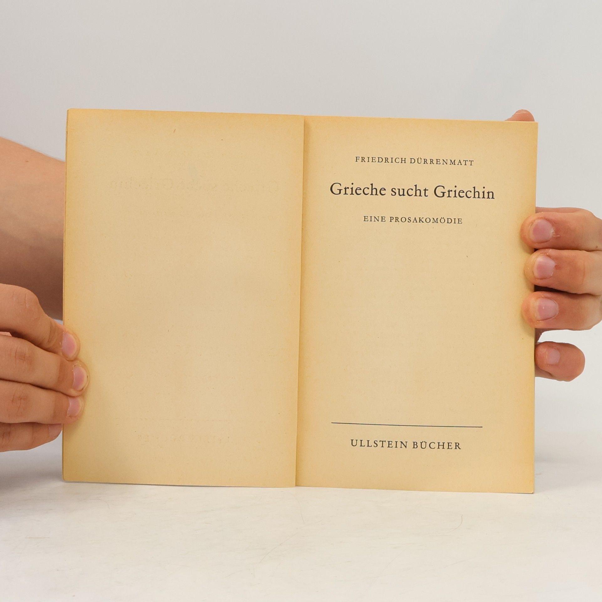 Friedrich Dürrenmatt Grieche sucht Griechin