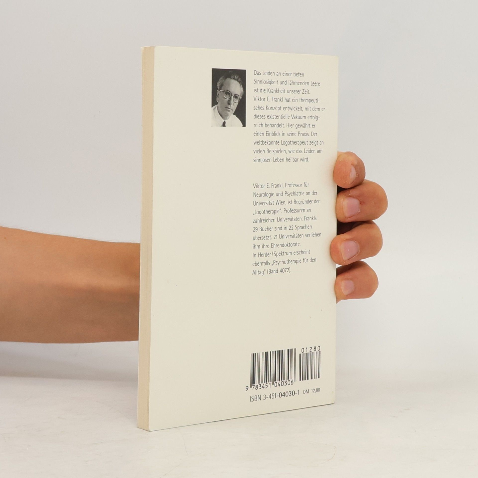 Viktor Frankl Das Leiden am sinnlosen Leben