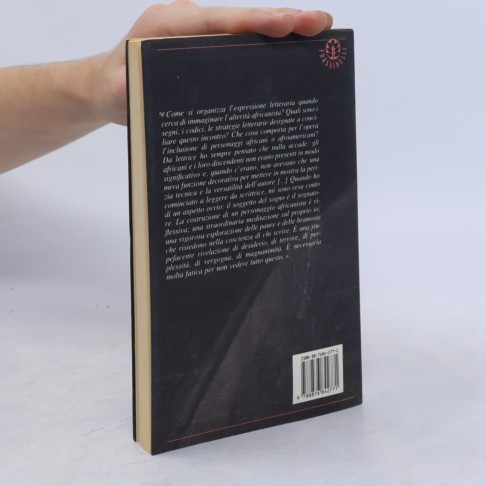 Toni Morrison Frassinelli narrativa italiana: Giochi al buio