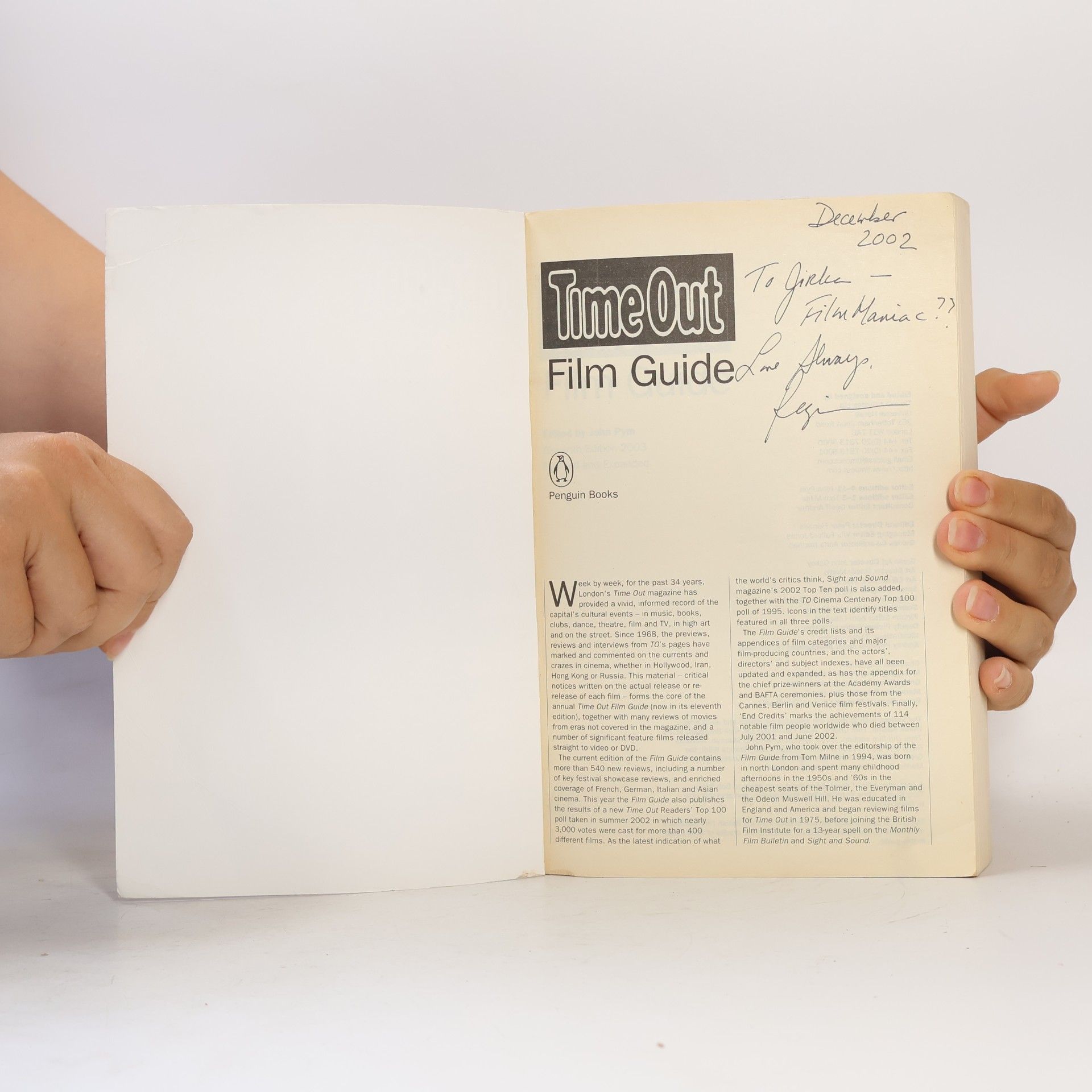 John Pym Time Out film guide