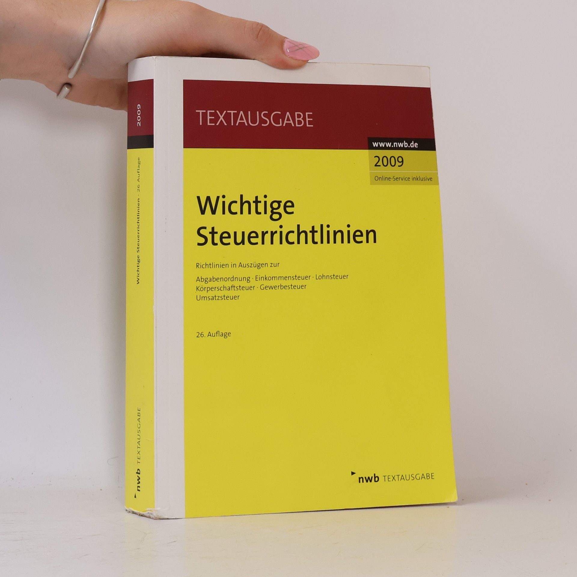 Wichtige Steuerrichtlinien