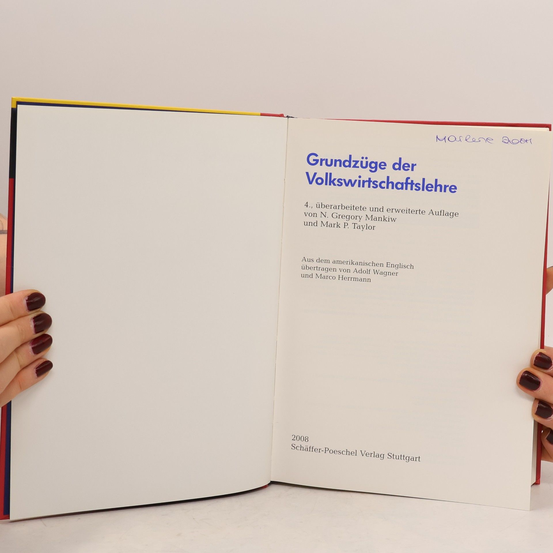 Greg Mankiw Grundzüge der Volkswirtschaftslehre