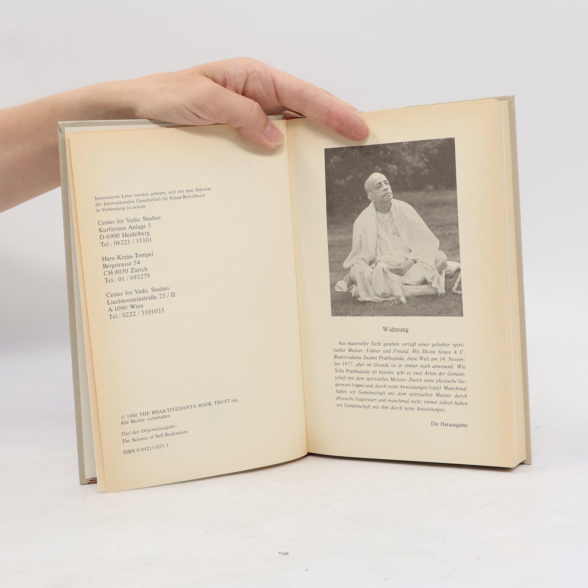 A.C. Bhaktivedanta Swami Prabhupada Die Schönheit des Selbst
