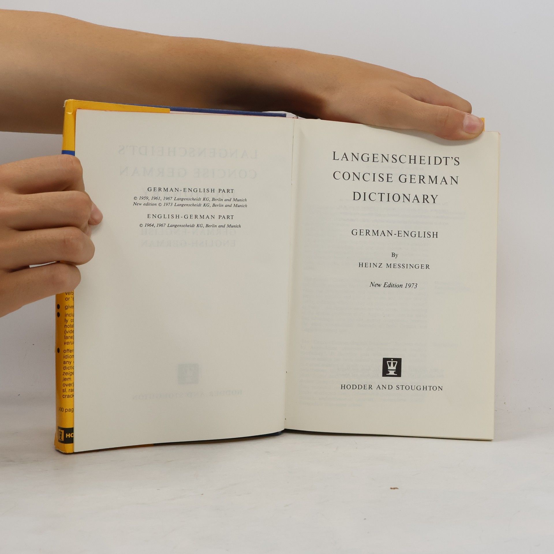 Autorenkollektiv Langenscheidt's New Concise German Dictionary