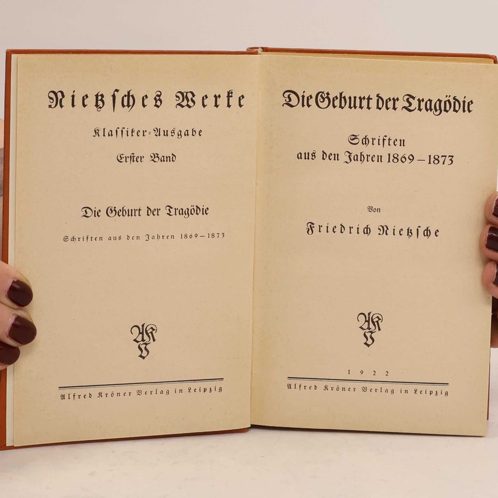Friedrich Nietzsche Nietzsches Werke. Erster Band