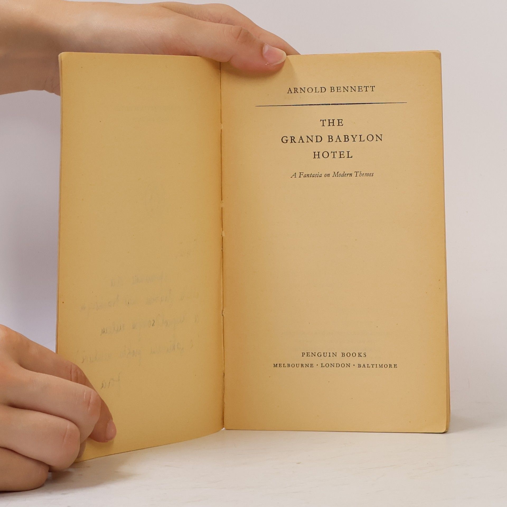 Arnold Bennett The Grand Babylon Hotel