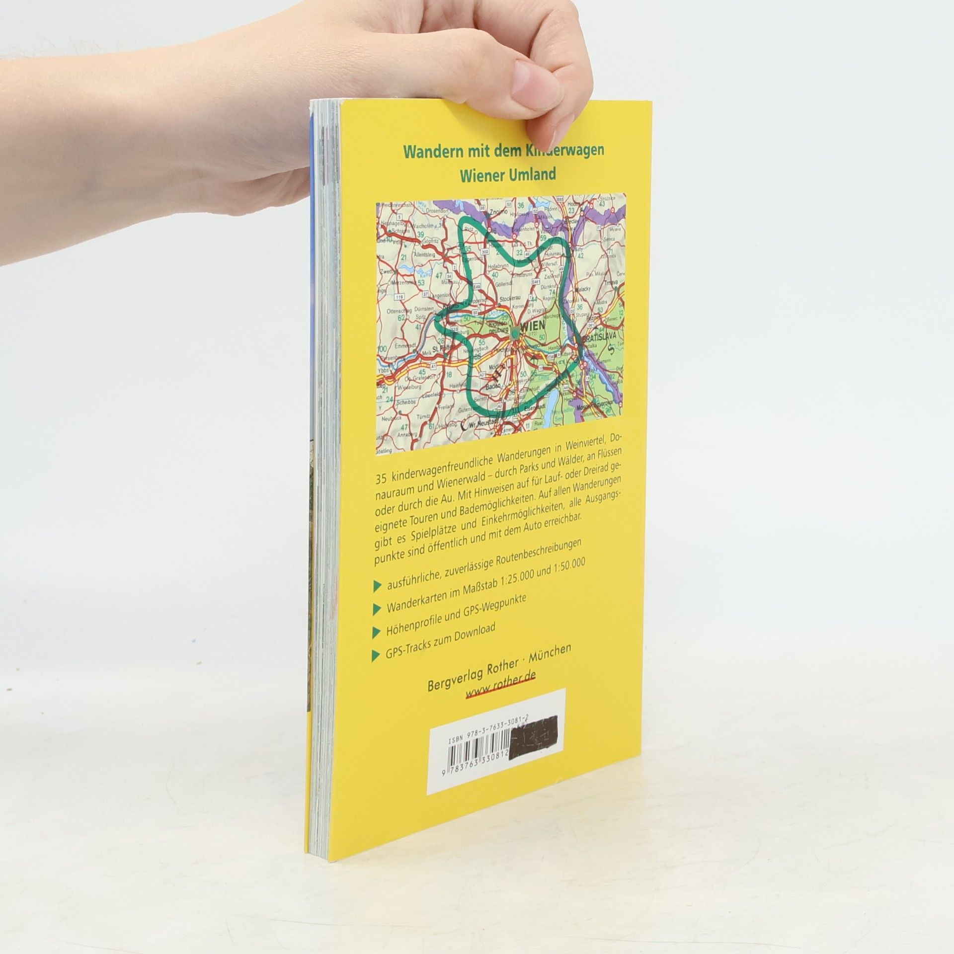 Rosemarie Stöckl-Pexa Rother Wanderbuch Wandern mit dem Kinderwagen, Wiener Umland
