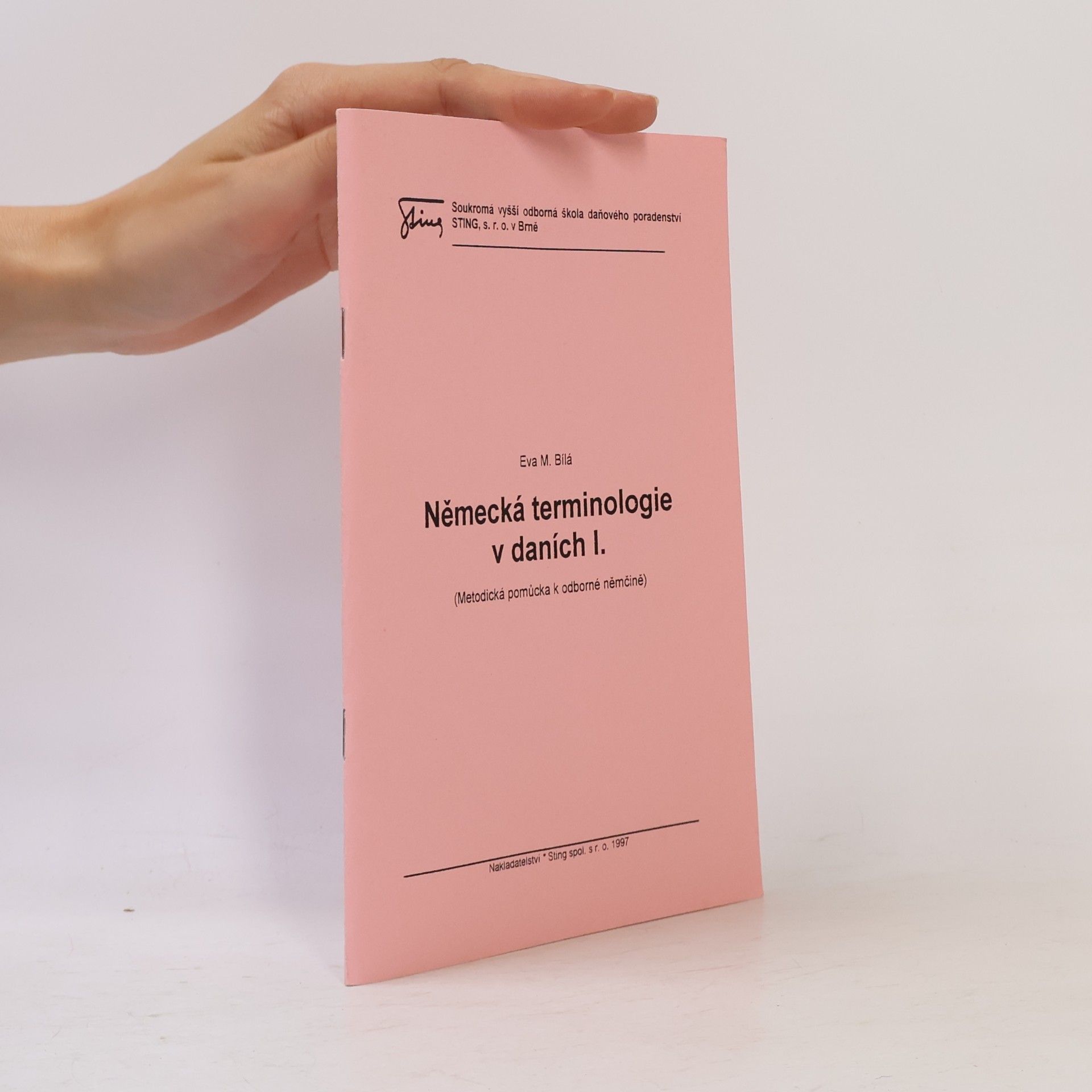 Jana Filipenská Odborná německá terminologie v daních I