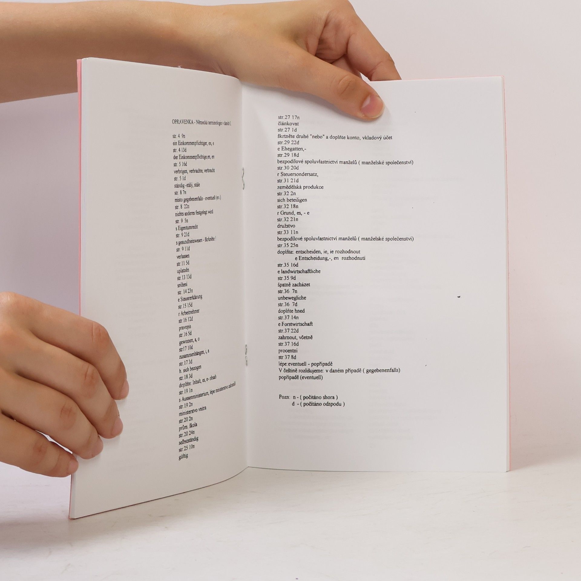 Jana Filipenská Odborná německá terminologie v daních I
