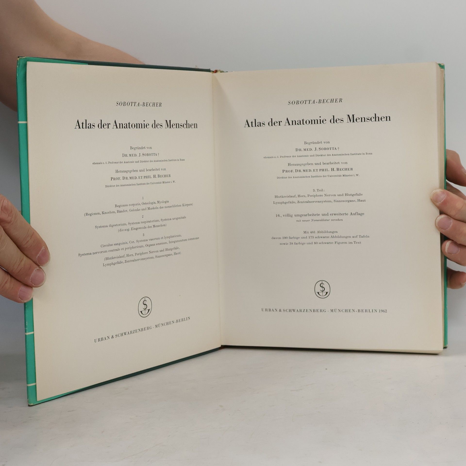 Sobotta-Becher Atlas der Anatomie des Menschen 3