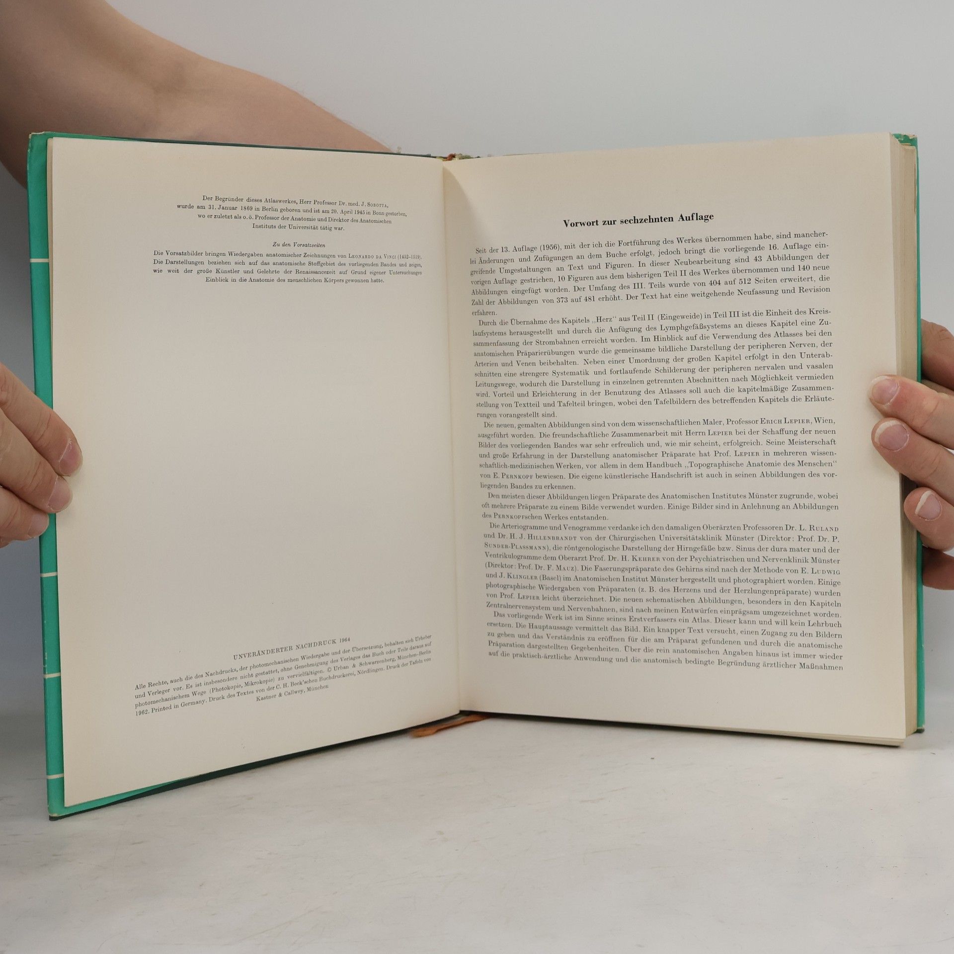 Sobotta-Becher Atlas der Anatomie des Menschen 3