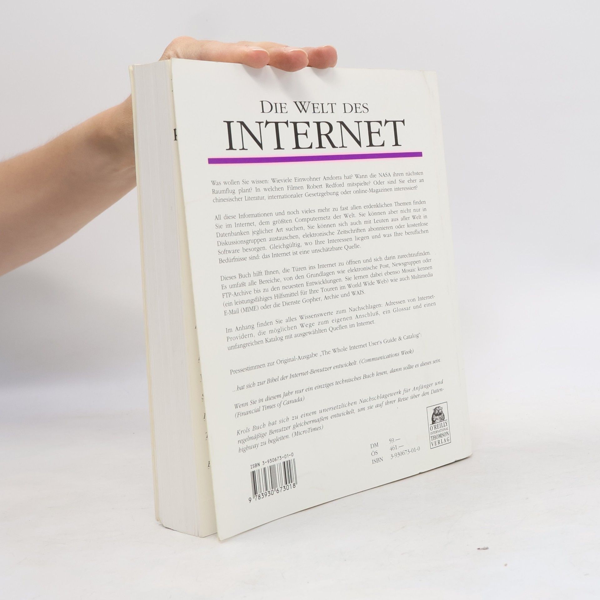 Ed Krol Die Welt des Internet. Handbuch und Übersicht. Deutsche Ausgabe