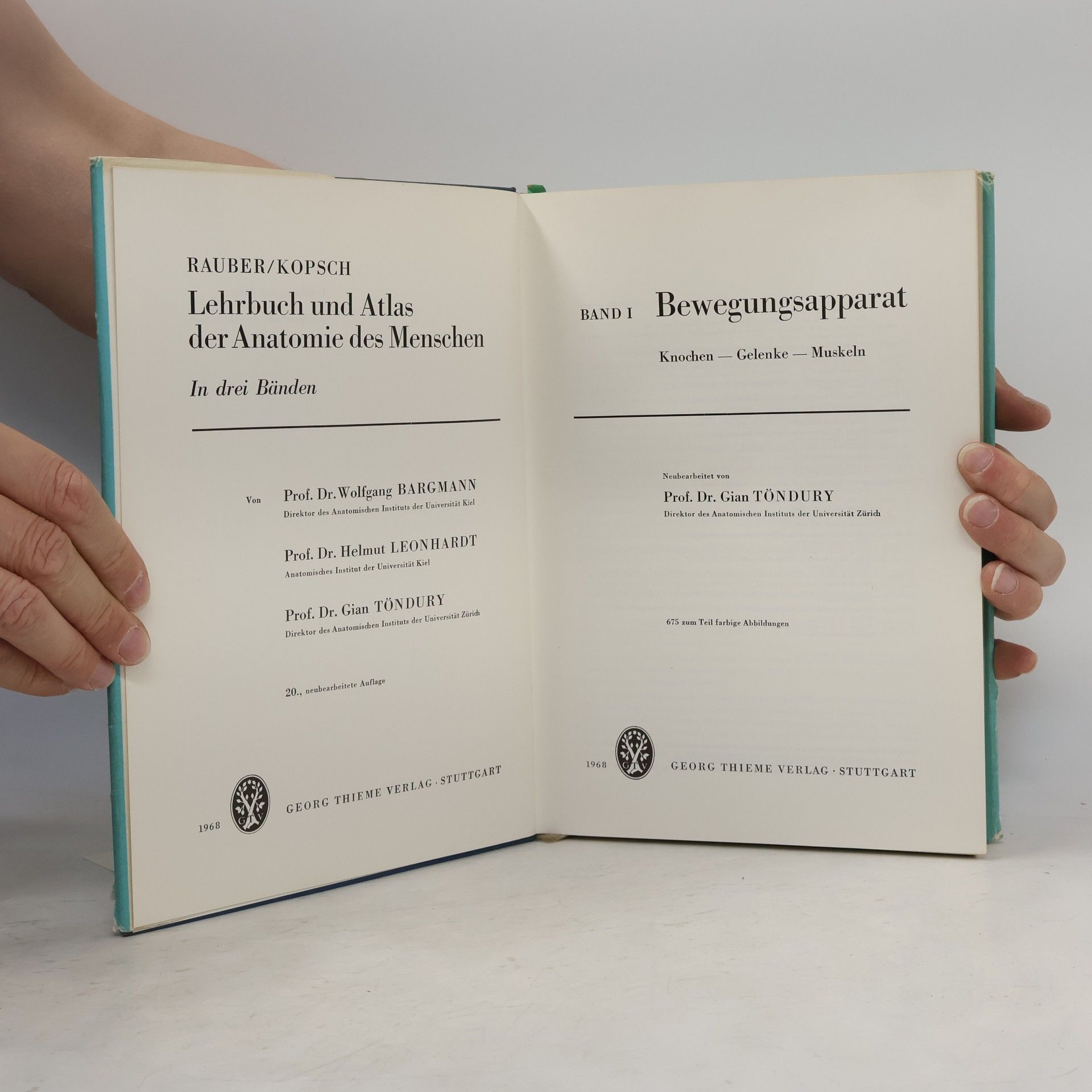 Friedrich Kopsch Lehrbuch und Atlas der Anatomie des Menschen
