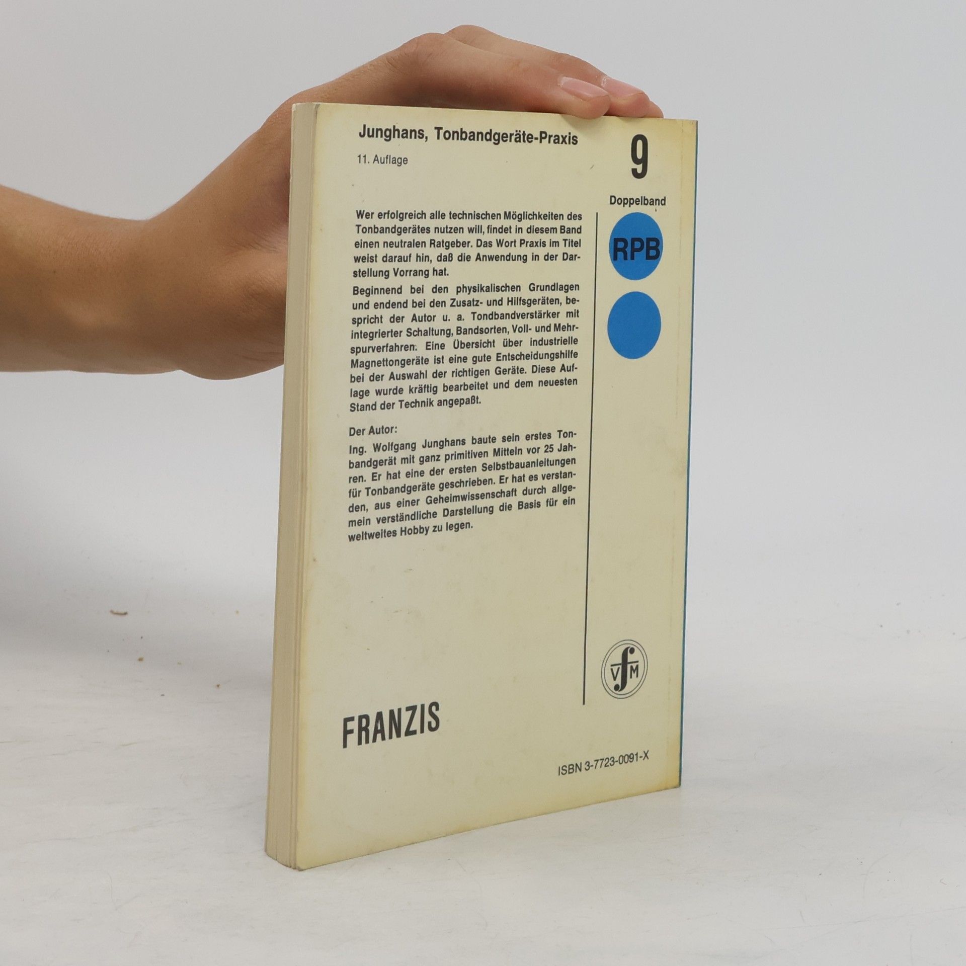Wolfgang Junghans Tonbandgeräte-Praxis