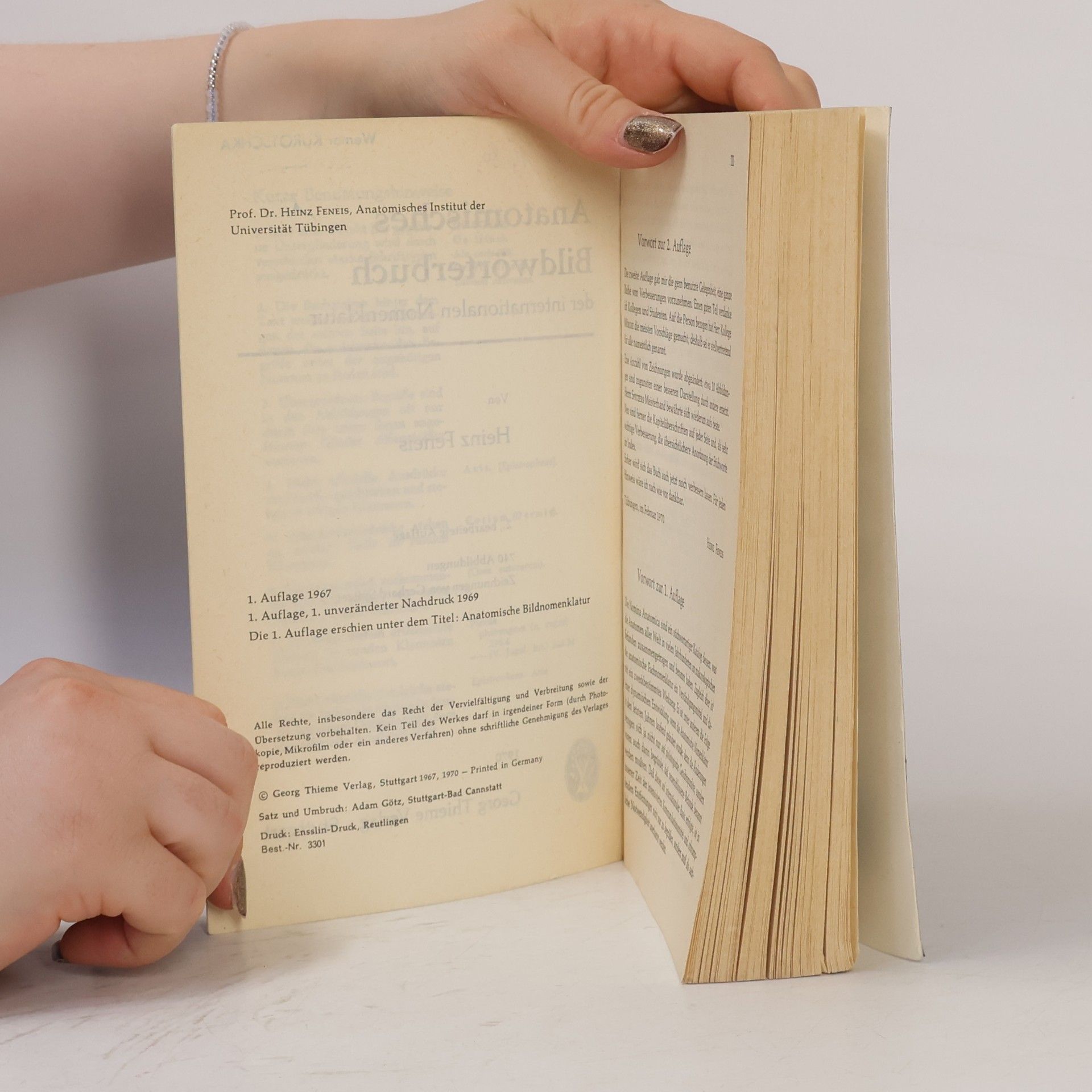 Heinz Feneis Anatomisches Bildwörterbuch
