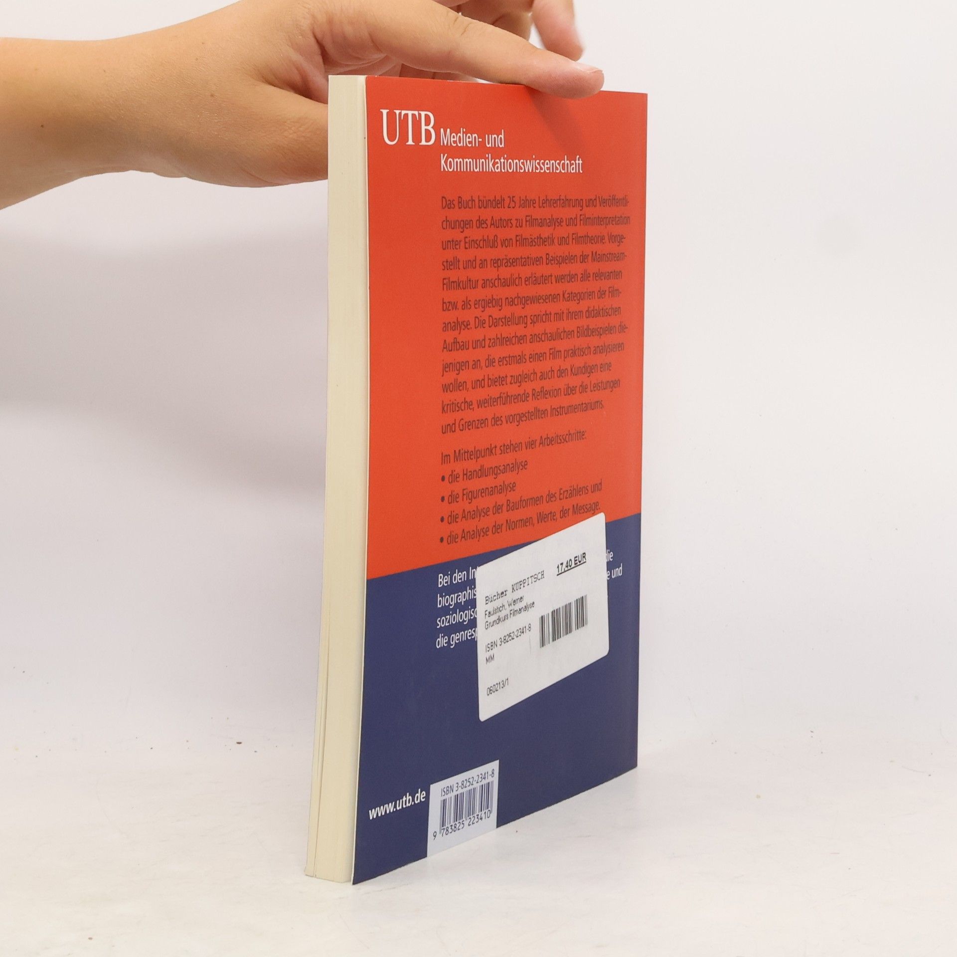 Werner Faulstich UTB - 2341: Grundkurs Filmanalyse
