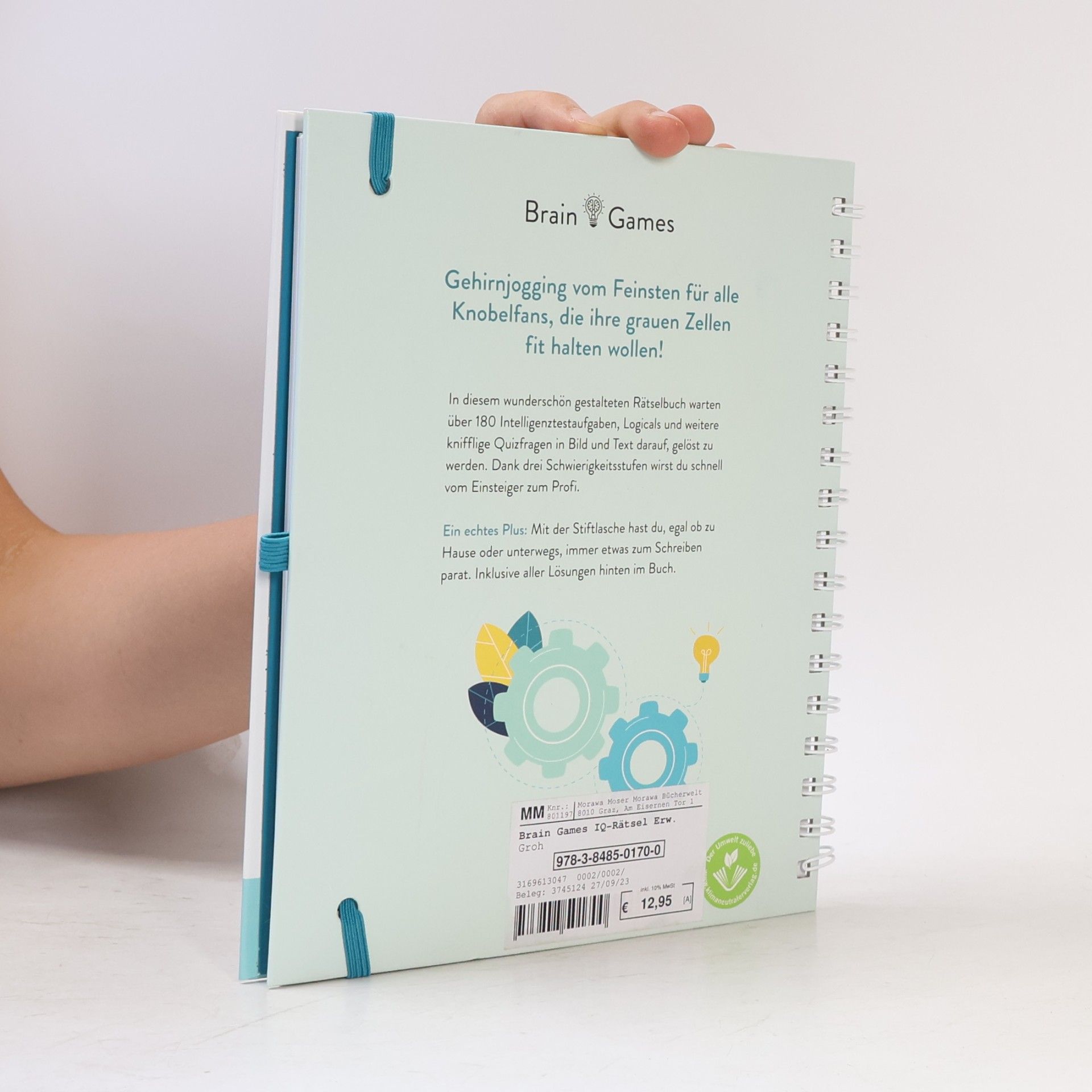 Simon-Martin Banck Brain Games - IQ-Rätsel für Erwachsene. Rätselbuch mit über 180 kniffligen Intelligenztests und praktischer Stiftlasche