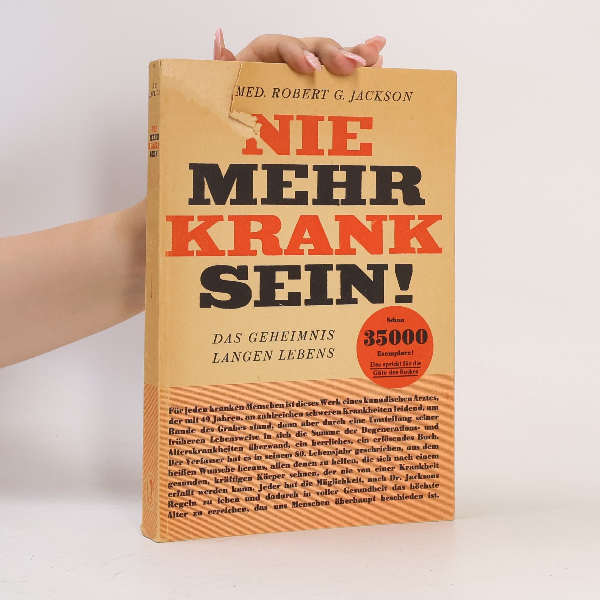 R. G. Jackson Nie Mehr Krank Sein!