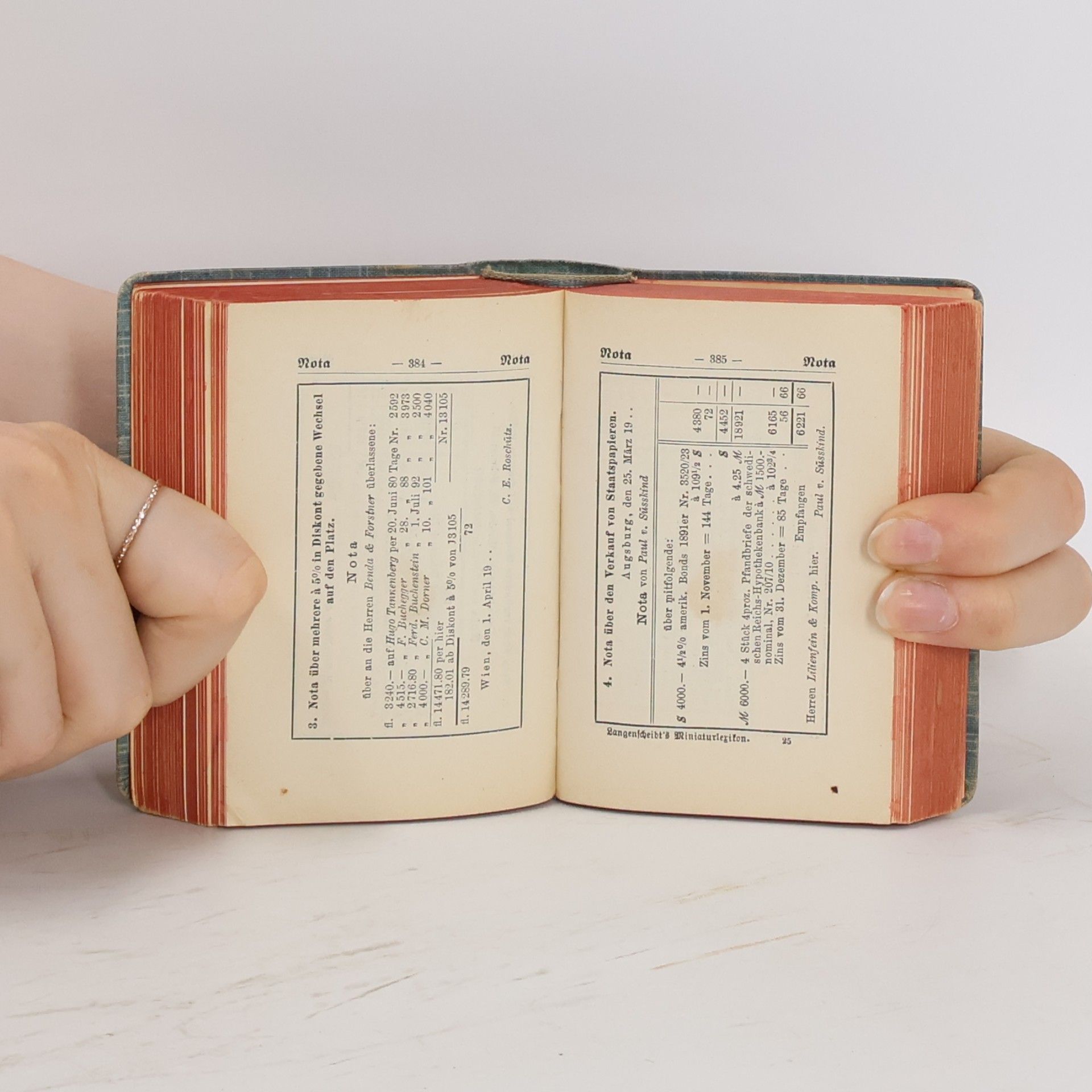 Paul Langenscheidt Kaufmännisches Miniatur-Lexikon