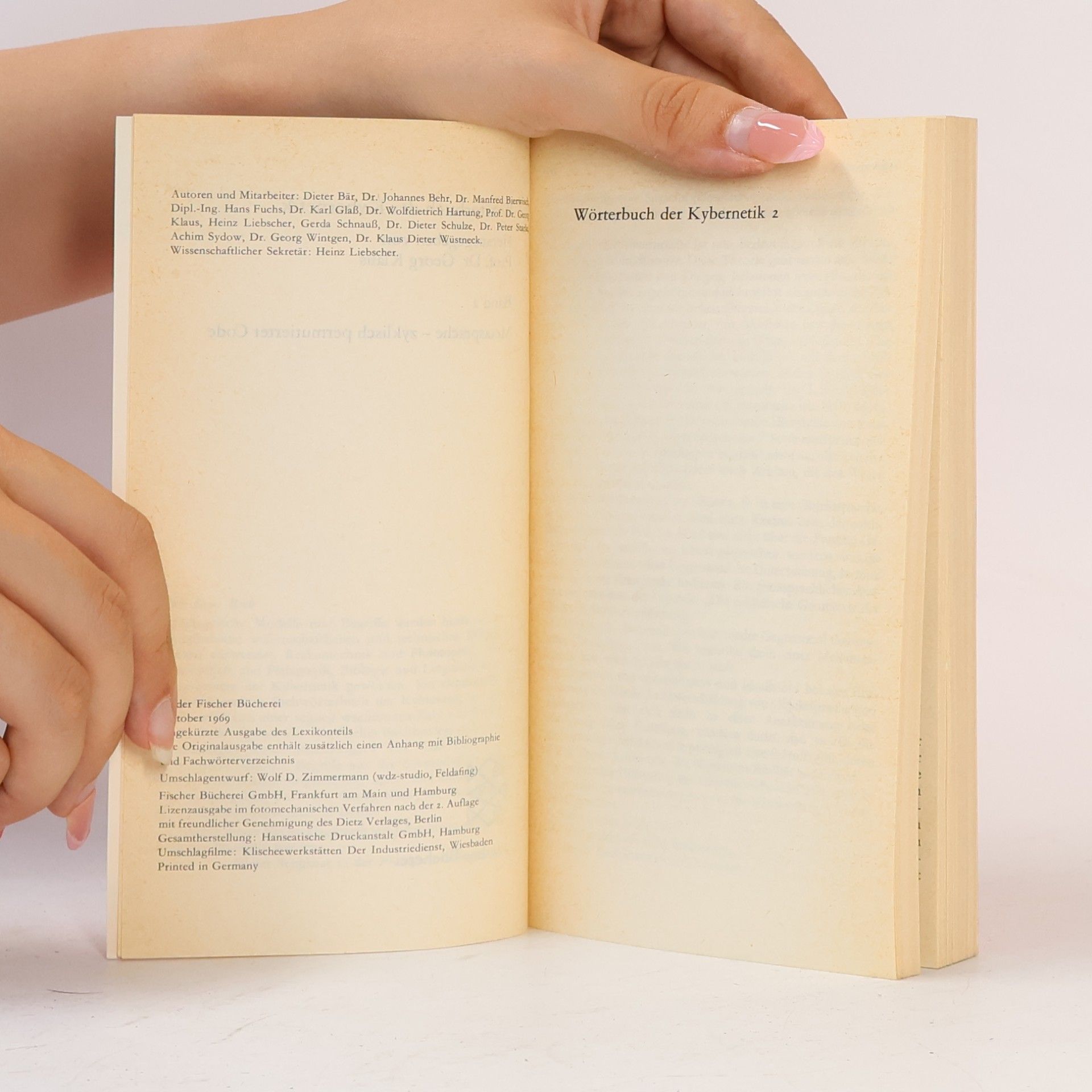 Klaus-Georg Wey Wörterbuch der Kybernetik 2 M-Z