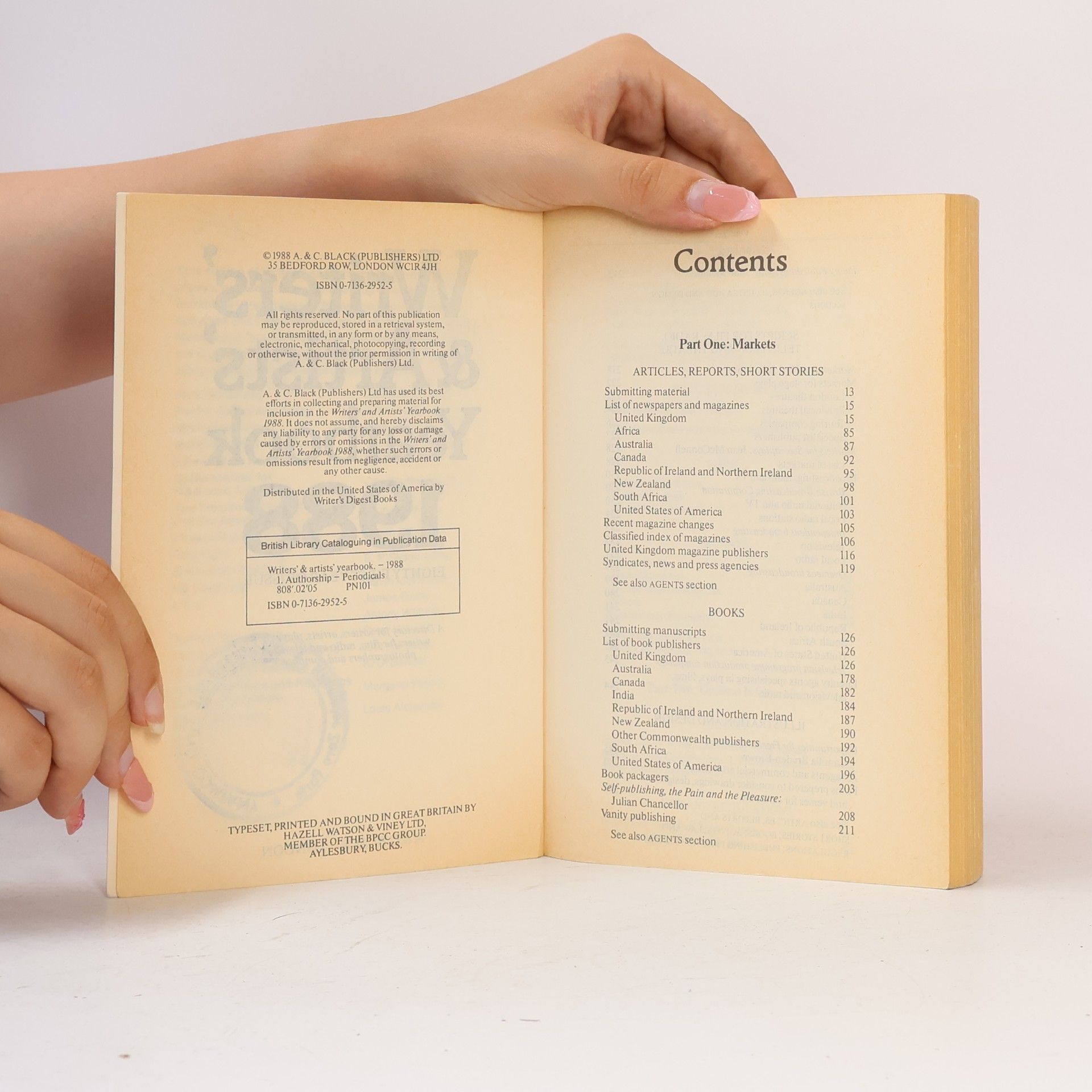 Christine Robinson International Writers' & Artists' Yearbook, 1988