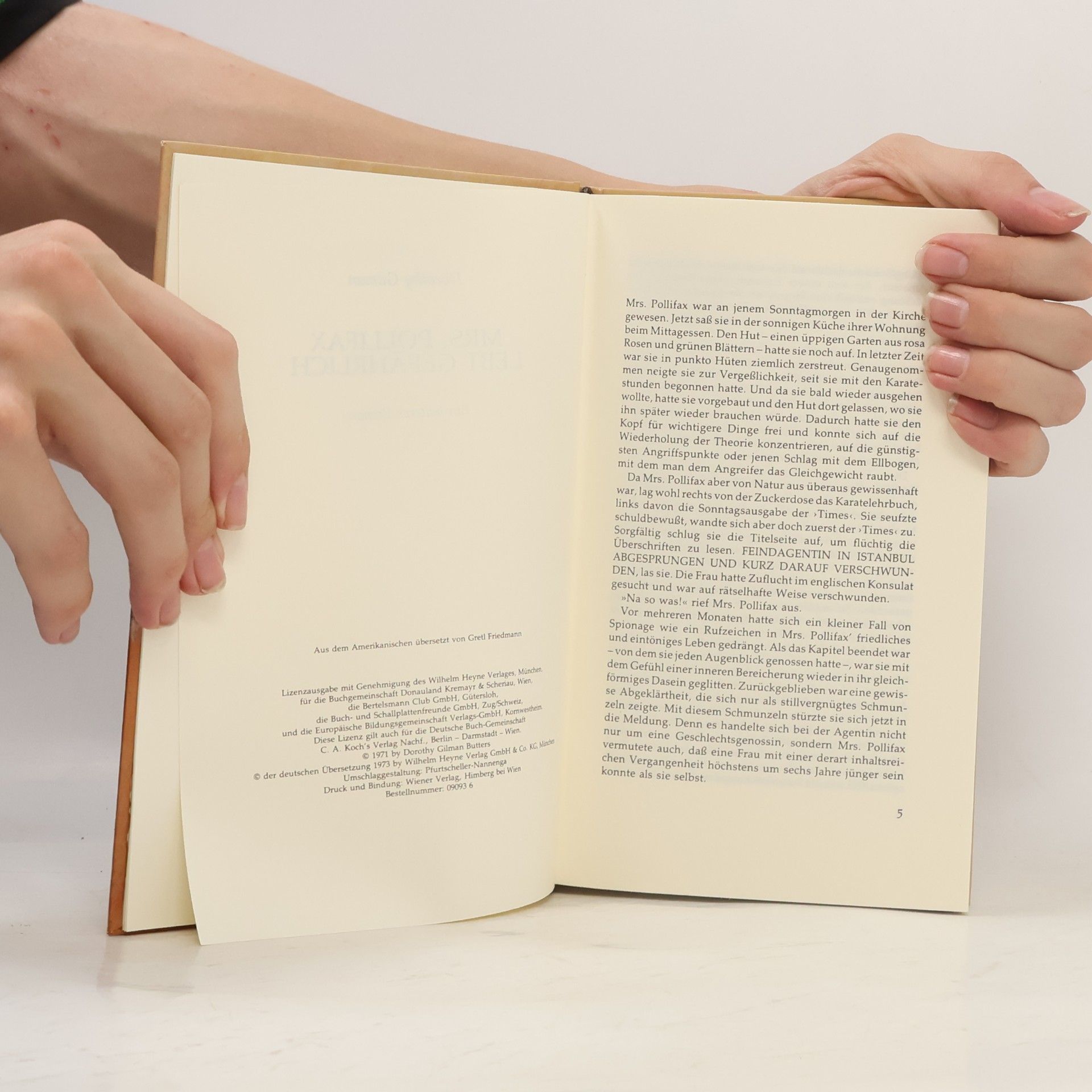 Dorothy Gilman Mrs. Pollifax lebt gefährlich