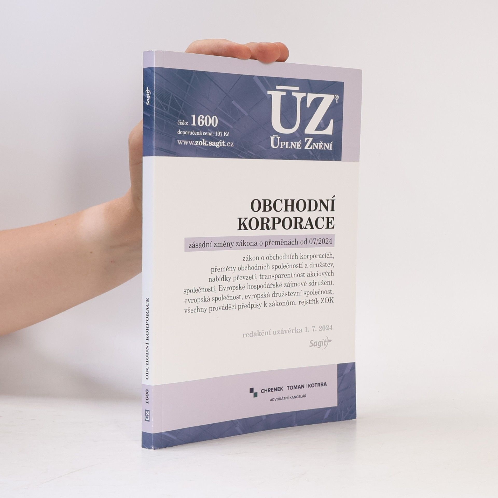 Sagit ÚZ 1600 Obchodní korporace, Přeměny obchodních společností a družstev