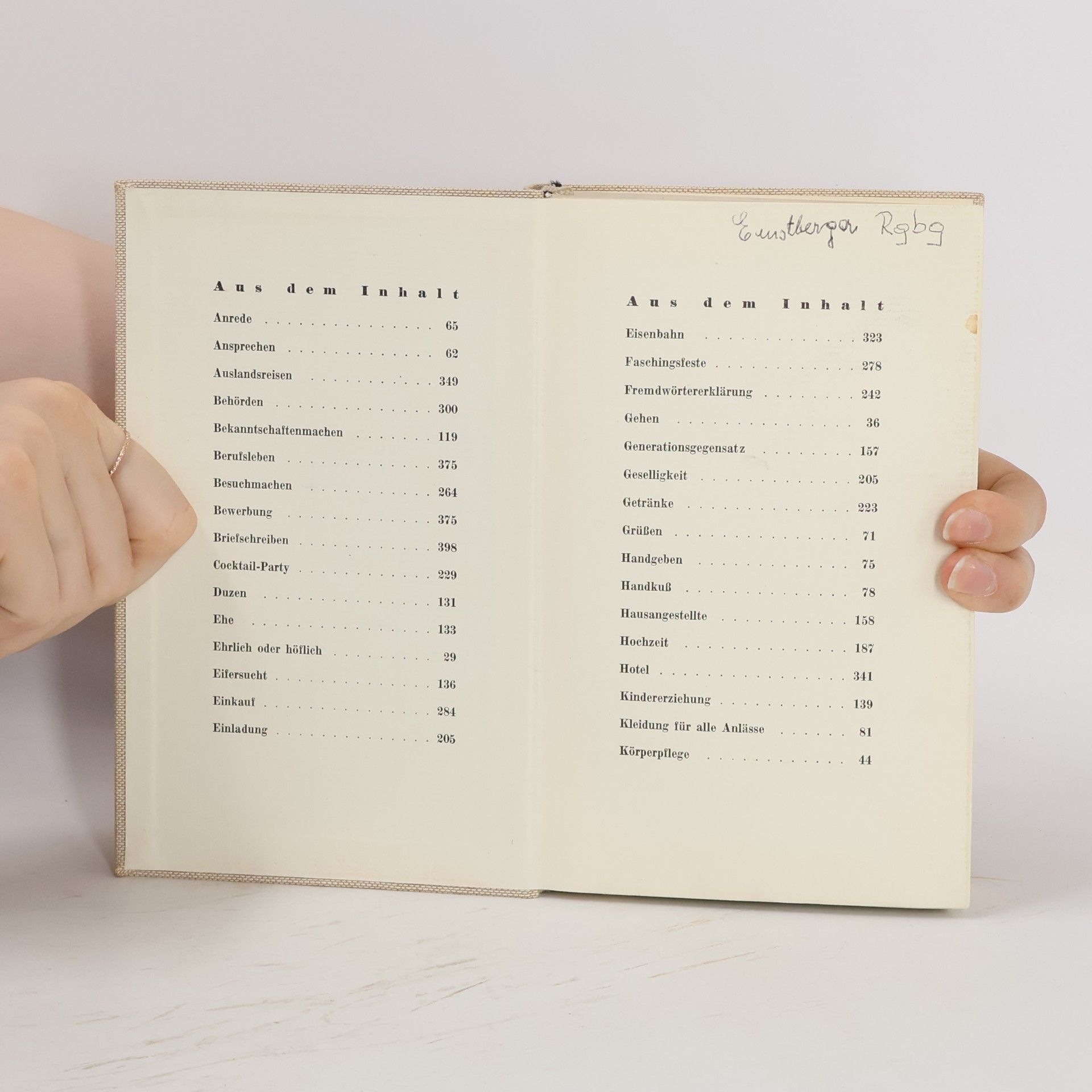 Various authors Einmaleins des guten Tons