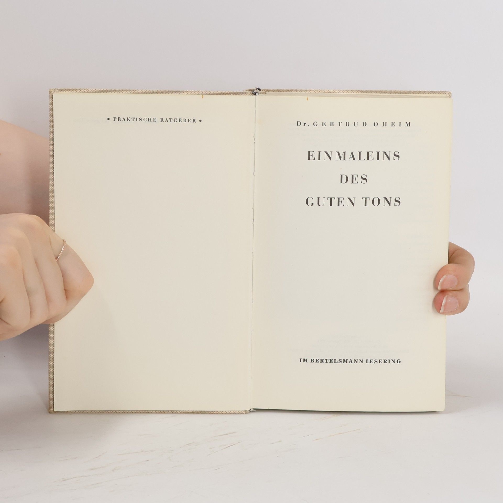 Various authors Einmaleins des guten Tons