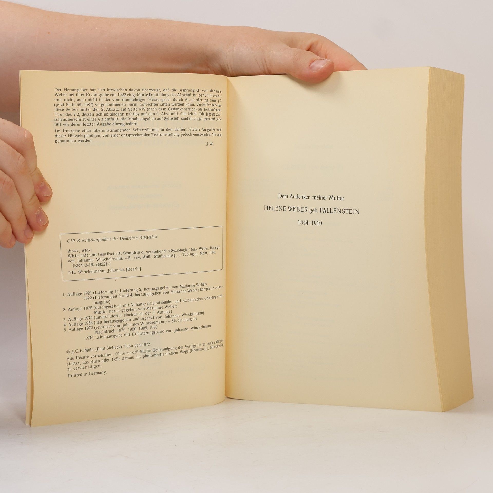 Max Weber Wirtschaft und Gesellschaft